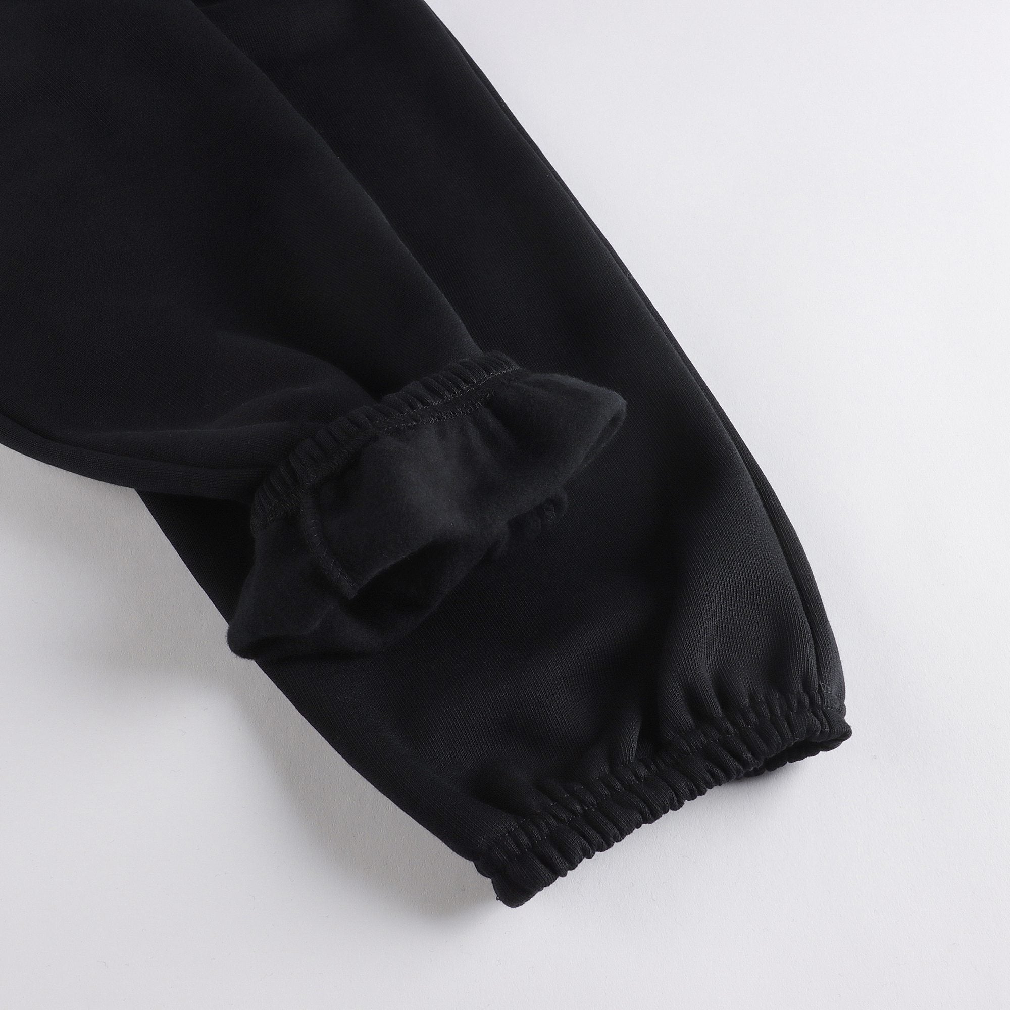 Boys & Girls Black Cotton Trousers