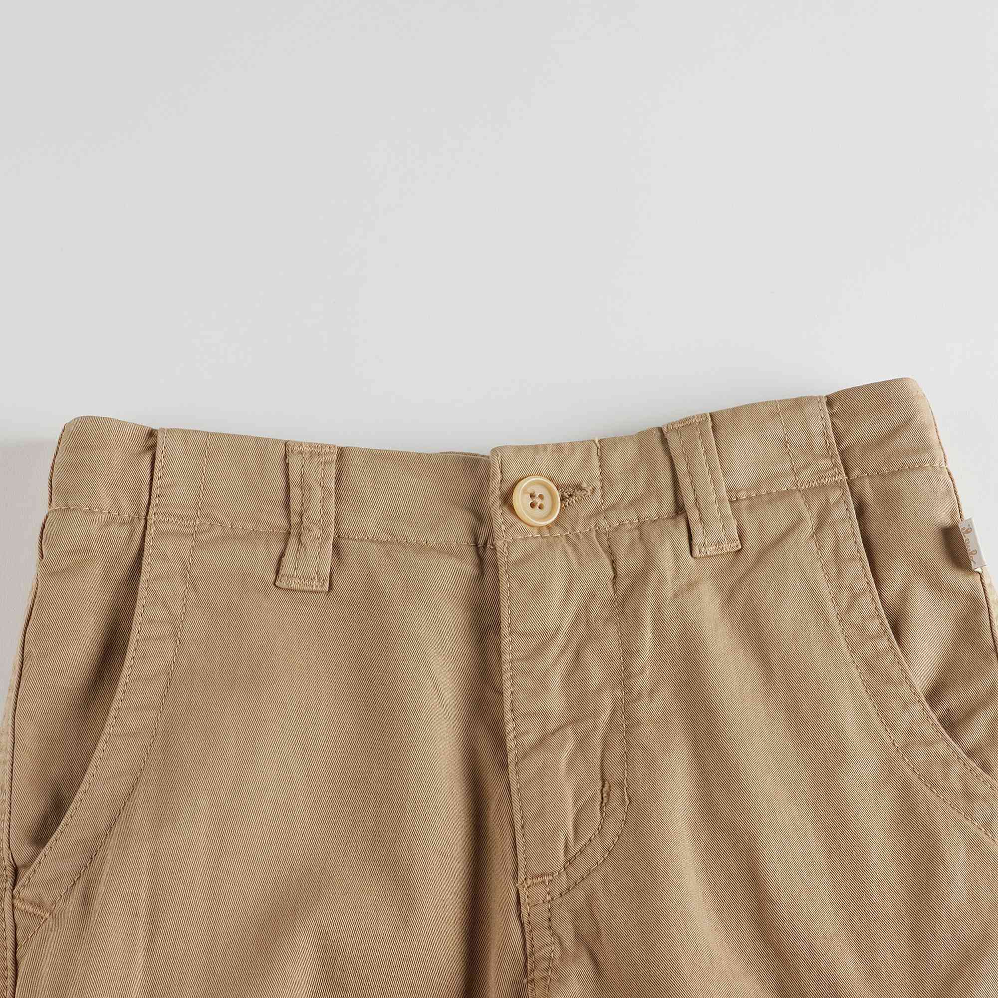 Boys Brown Cotton Shorts