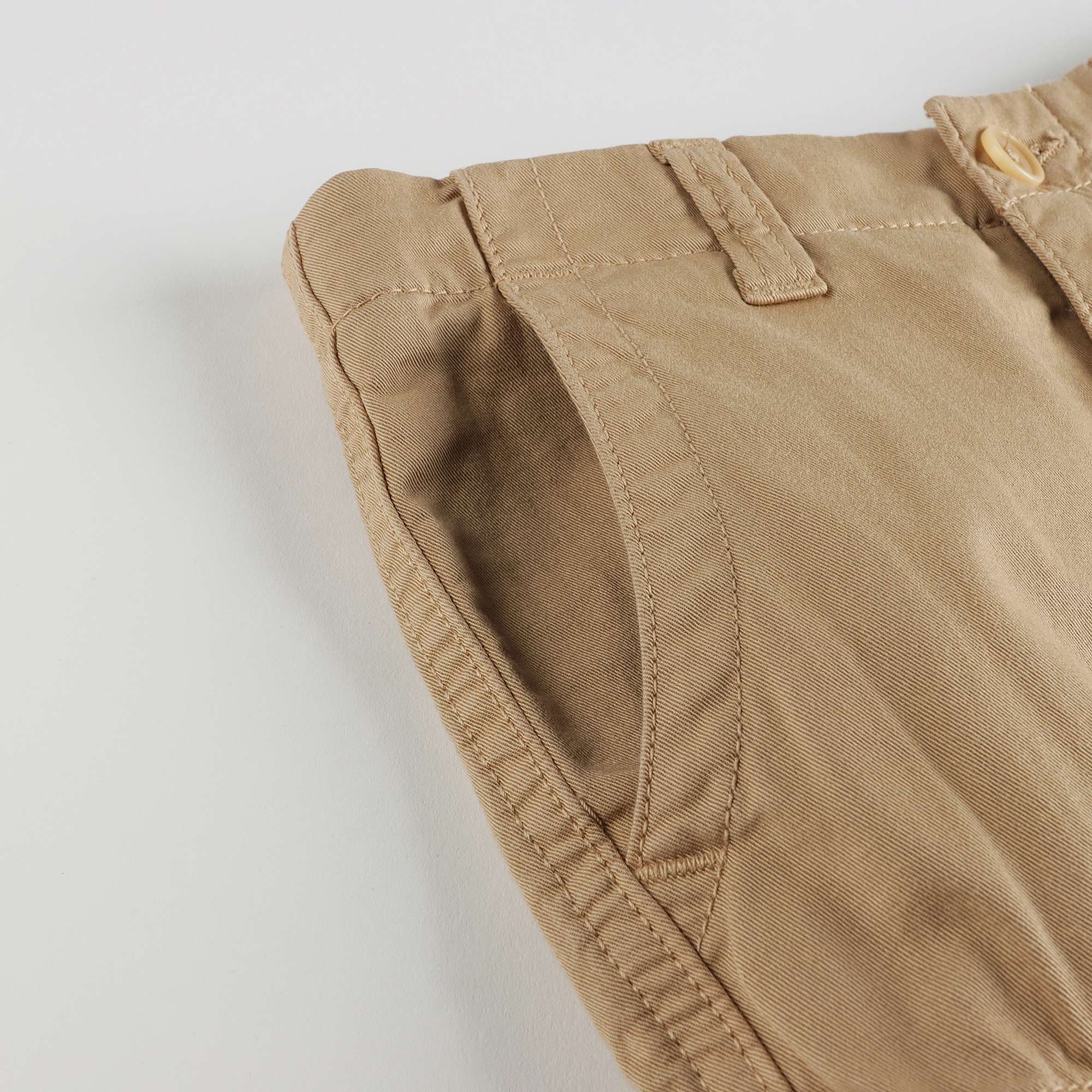 Boys Brown Cotton Shorts