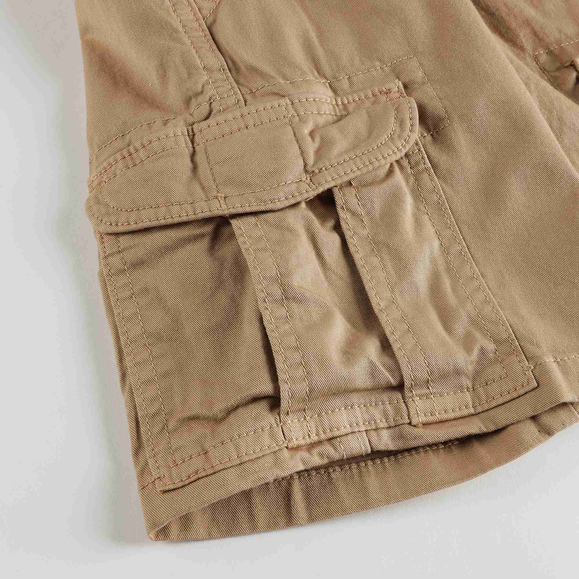 Boys Brown Cotton Shorts