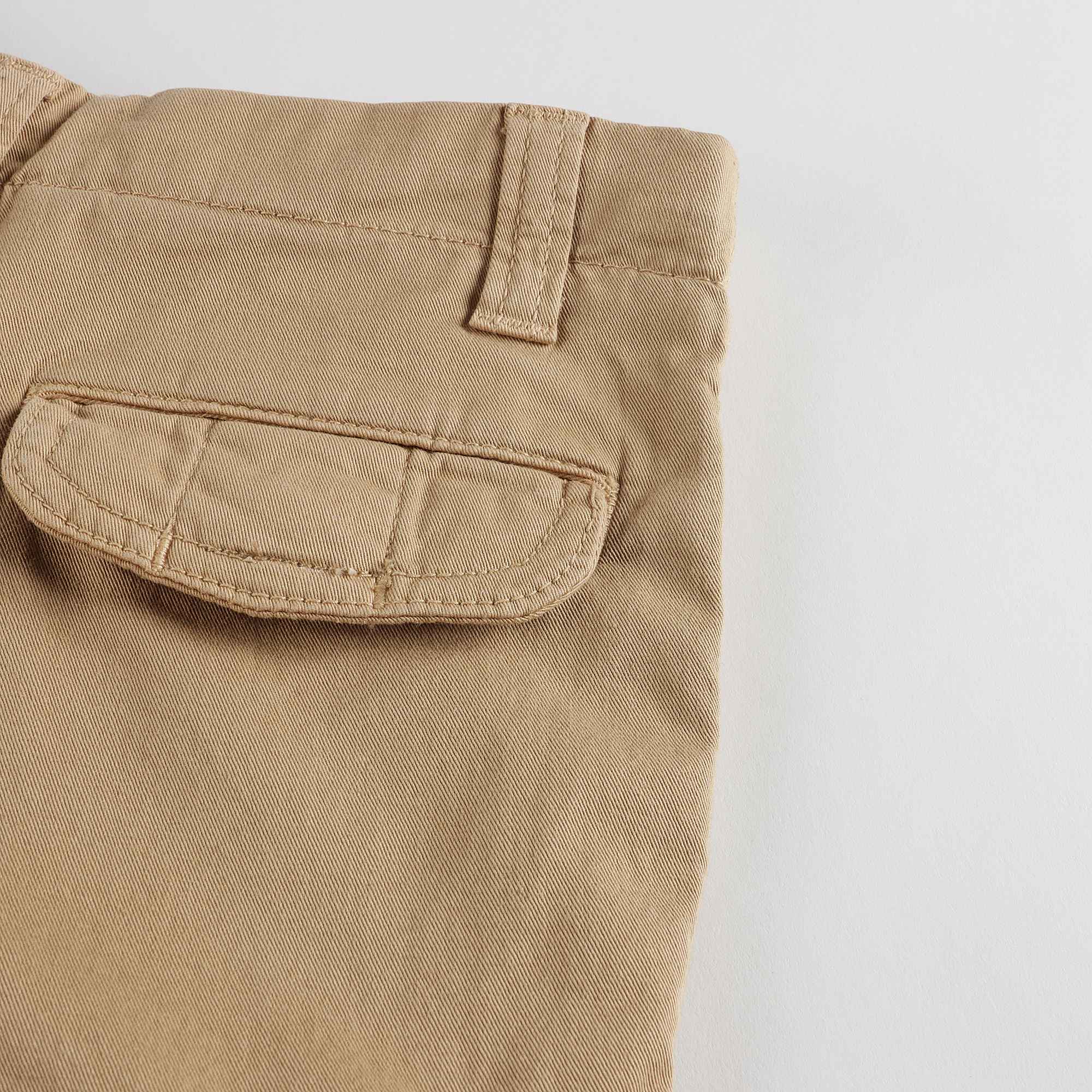 Boys Brown Cotton Shorts