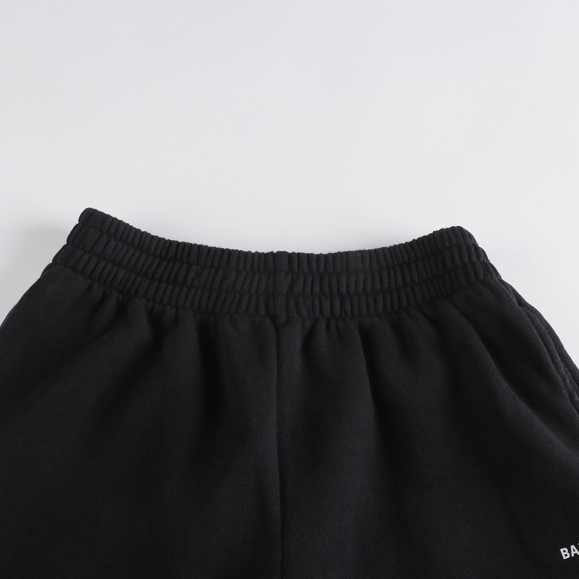 Boys & Girls Black Cotton Shorts