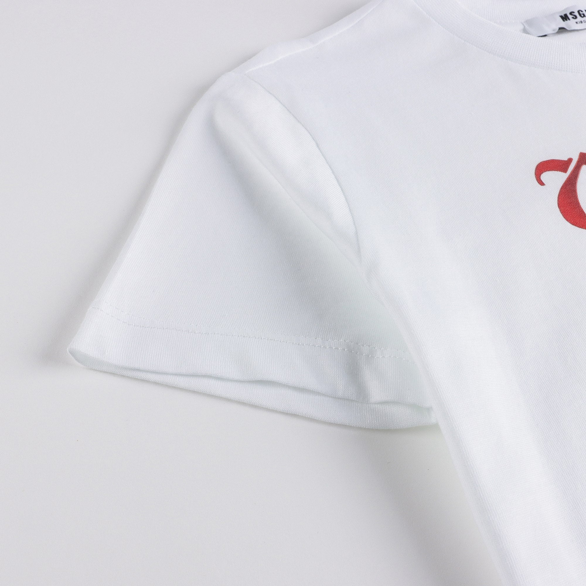 Boys & Girls White Cotton T-Shirt