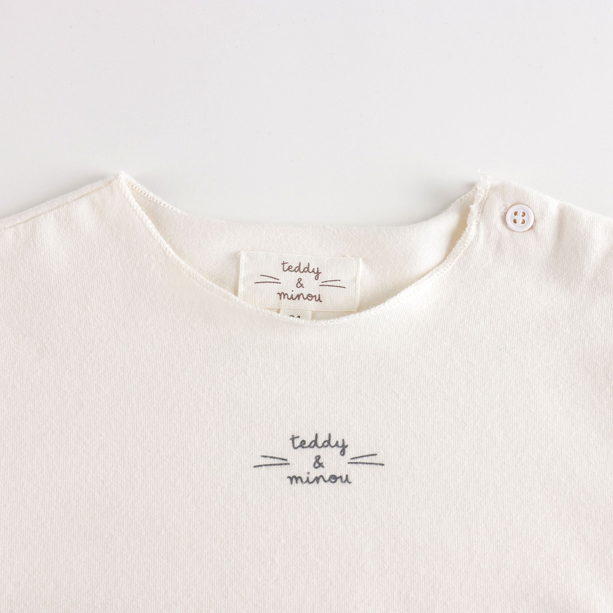 Baby Girls White Cotton T-Shirt