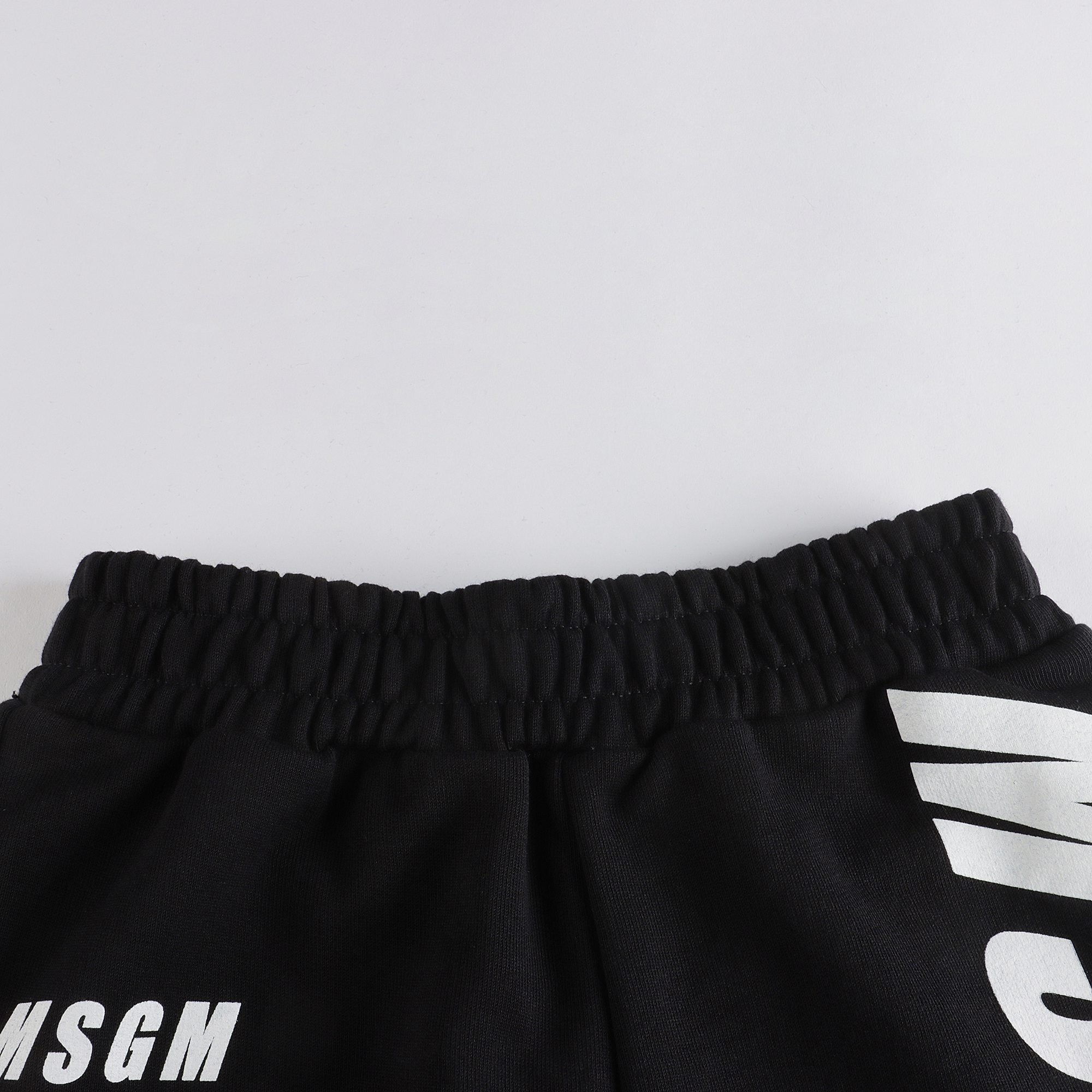 Boys & Girls Black Cotton Shorts