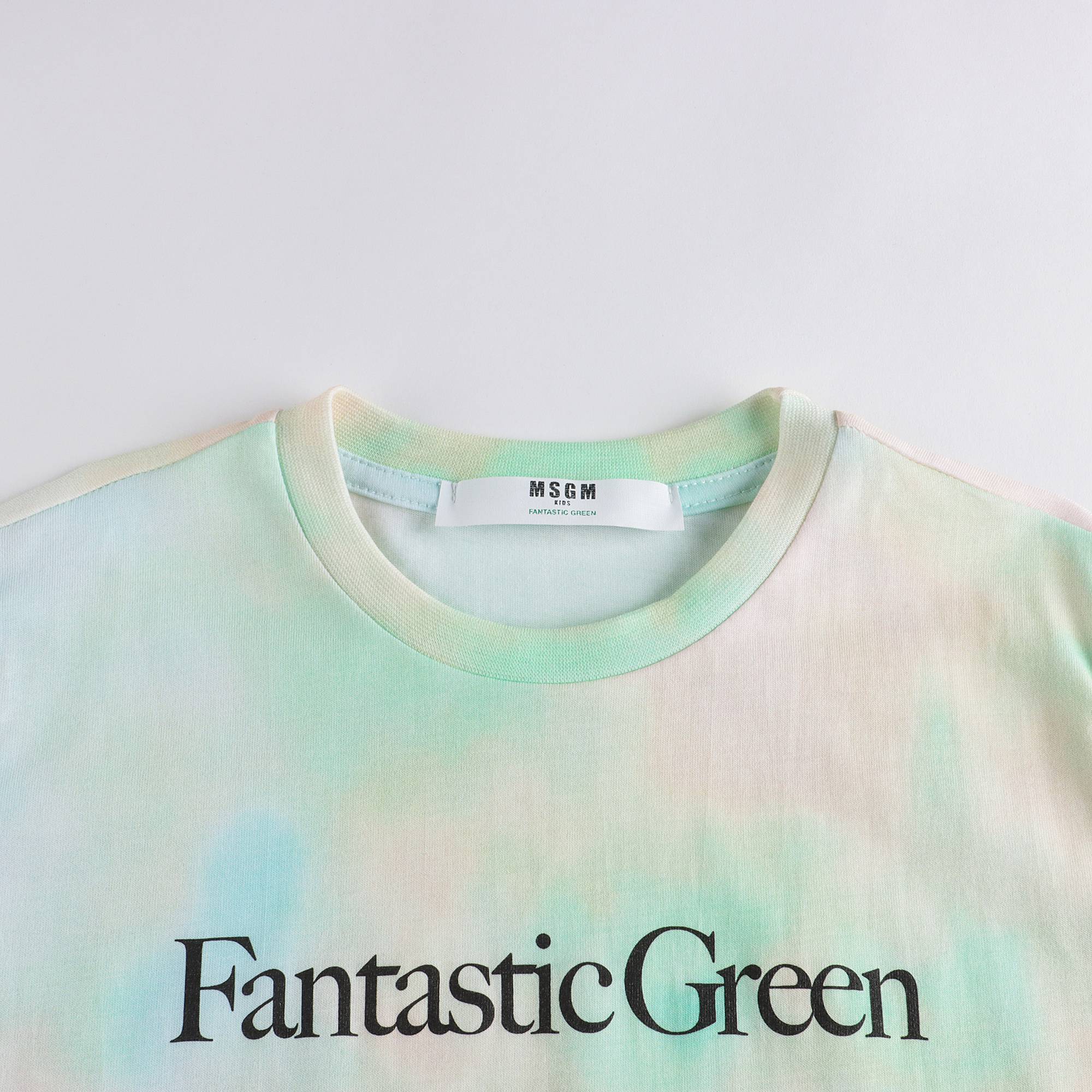 Boys & Girls Green Cotton T-Shirt