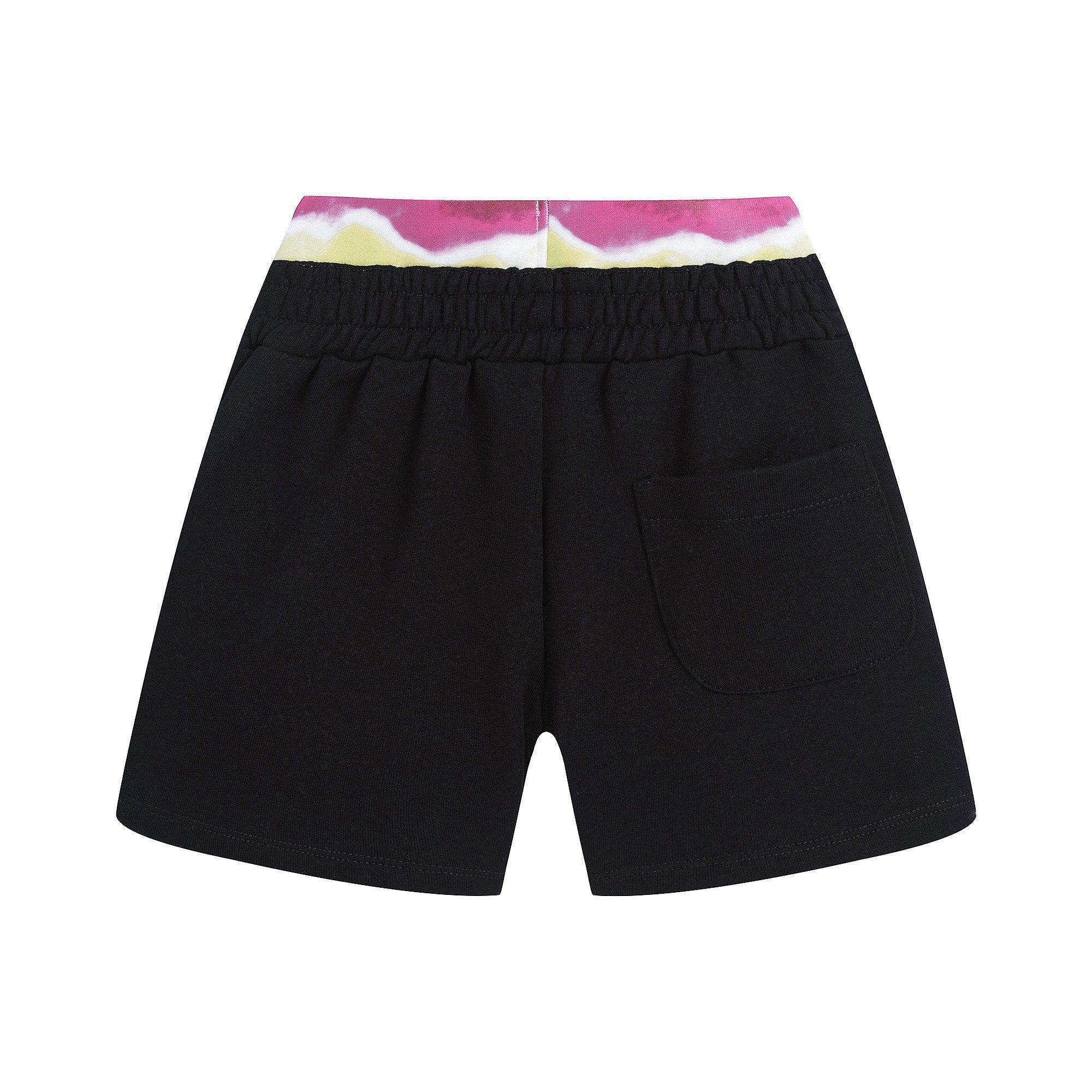 Boys & Girls Black Cotton Shorts