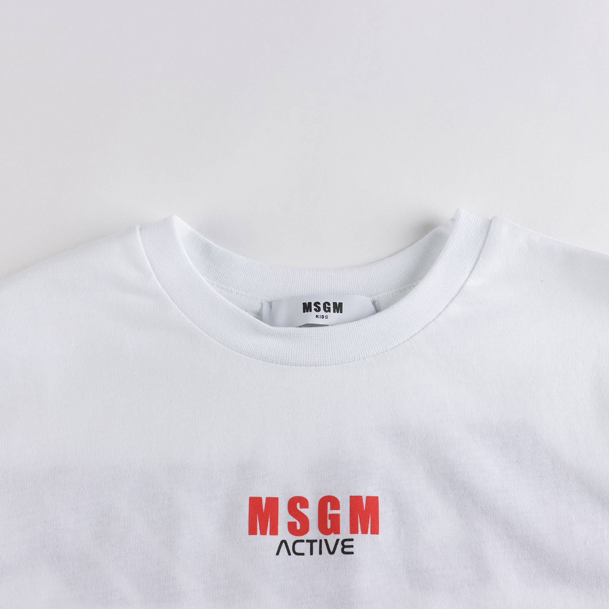 Boys & Girls White Cotton T-Shirt