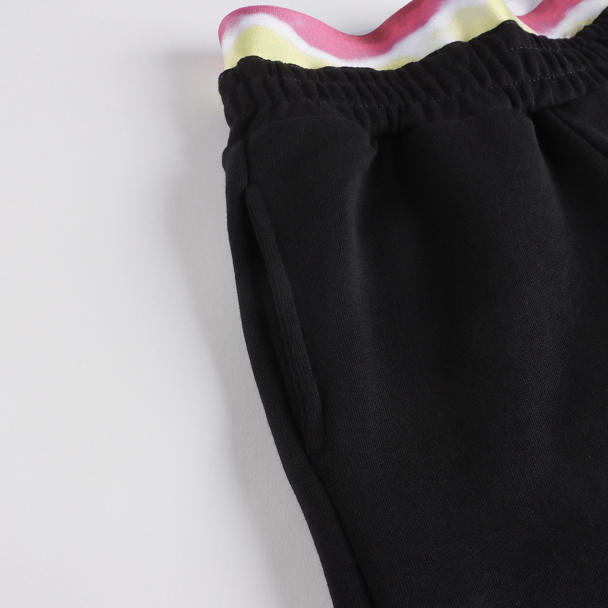 Boys & Girls Black Cotton Shorts