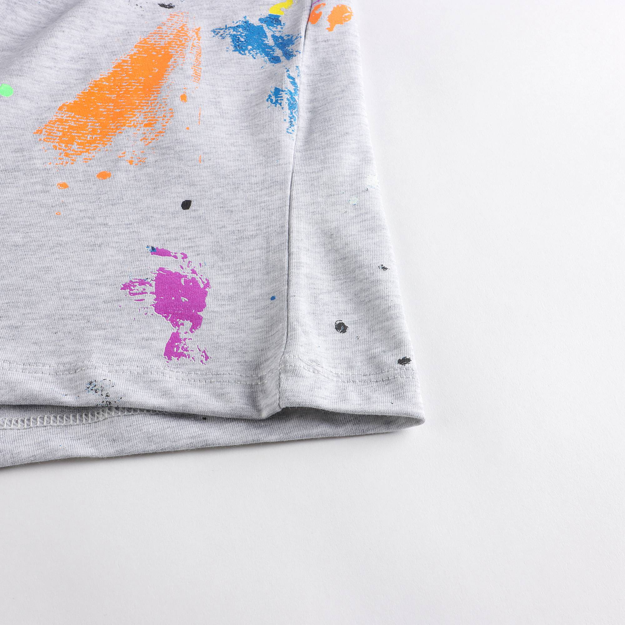 Boys & Girls Grey Cotton T-Shirt