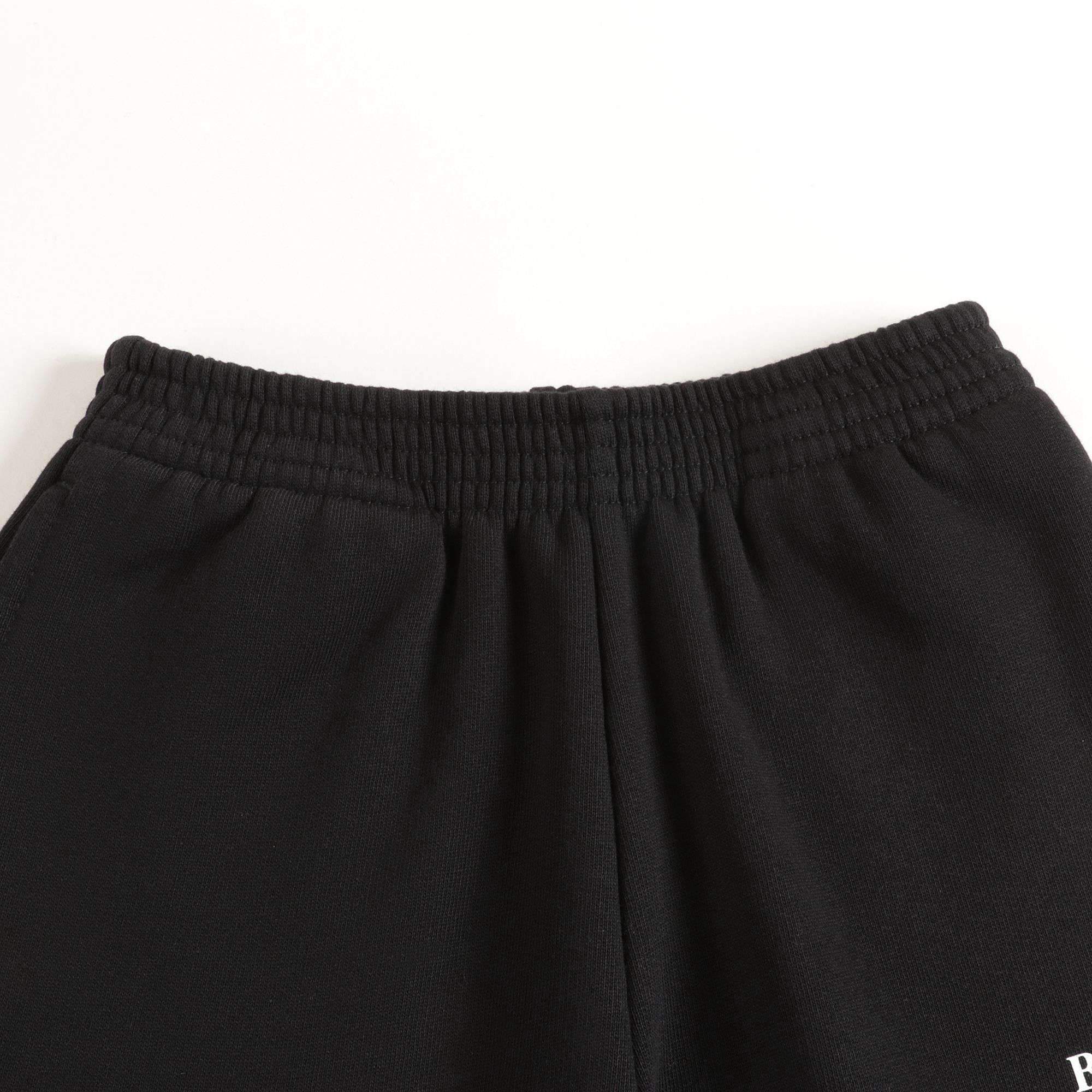 Boys Black Cotton Shorts