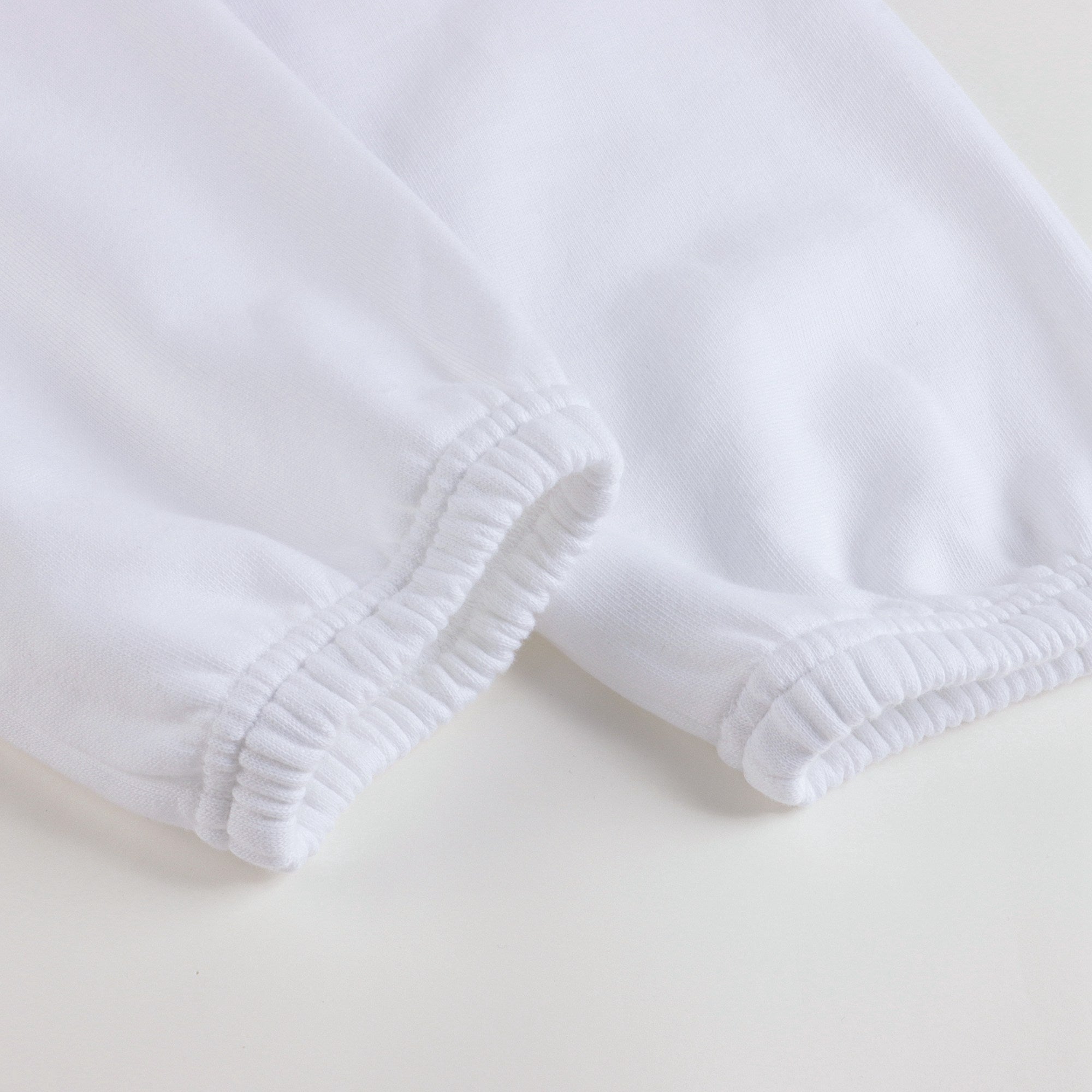 Boys & Girls White Logo Cotton Trousers