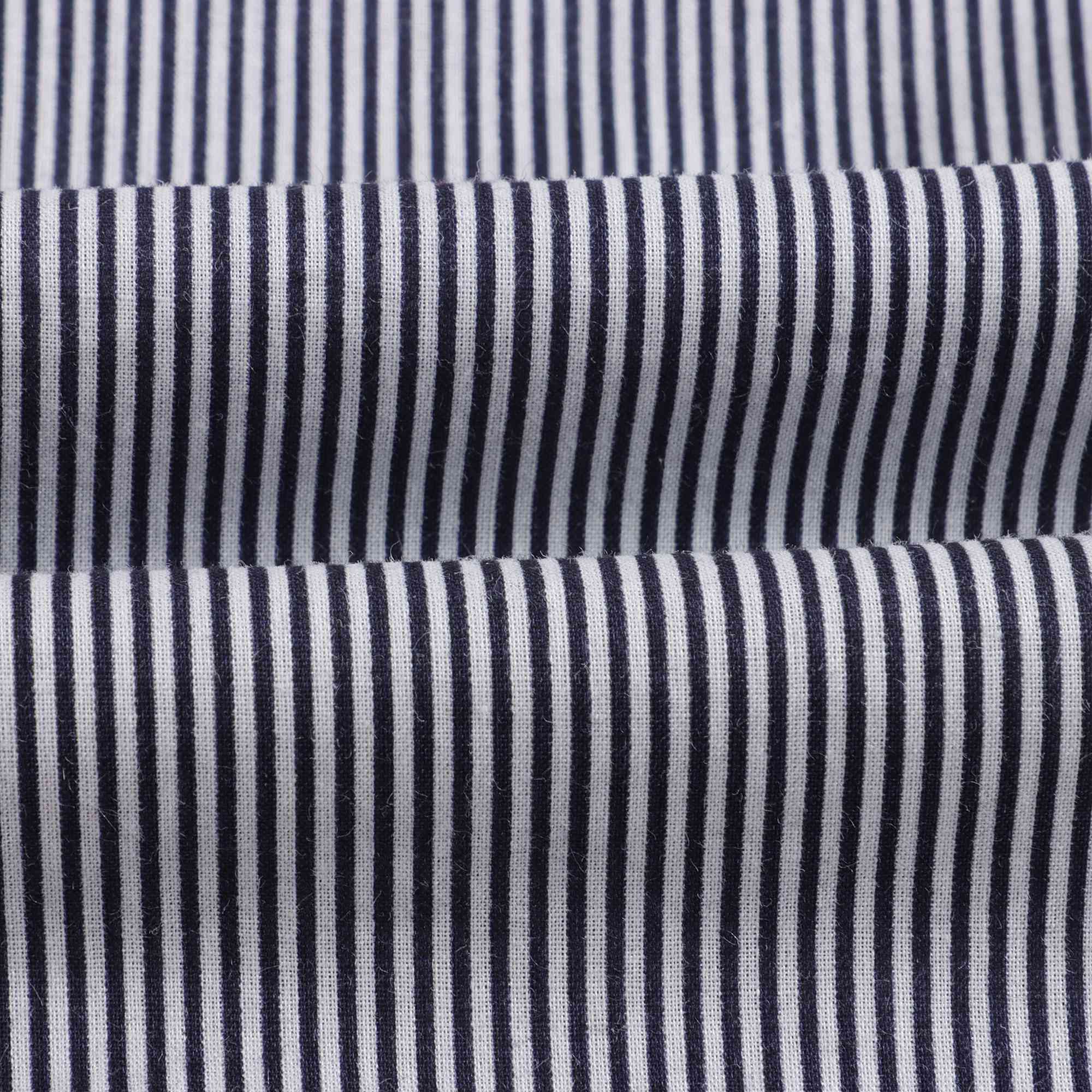 Baby Boys & Girls Navy Stripes Cotton Shirt