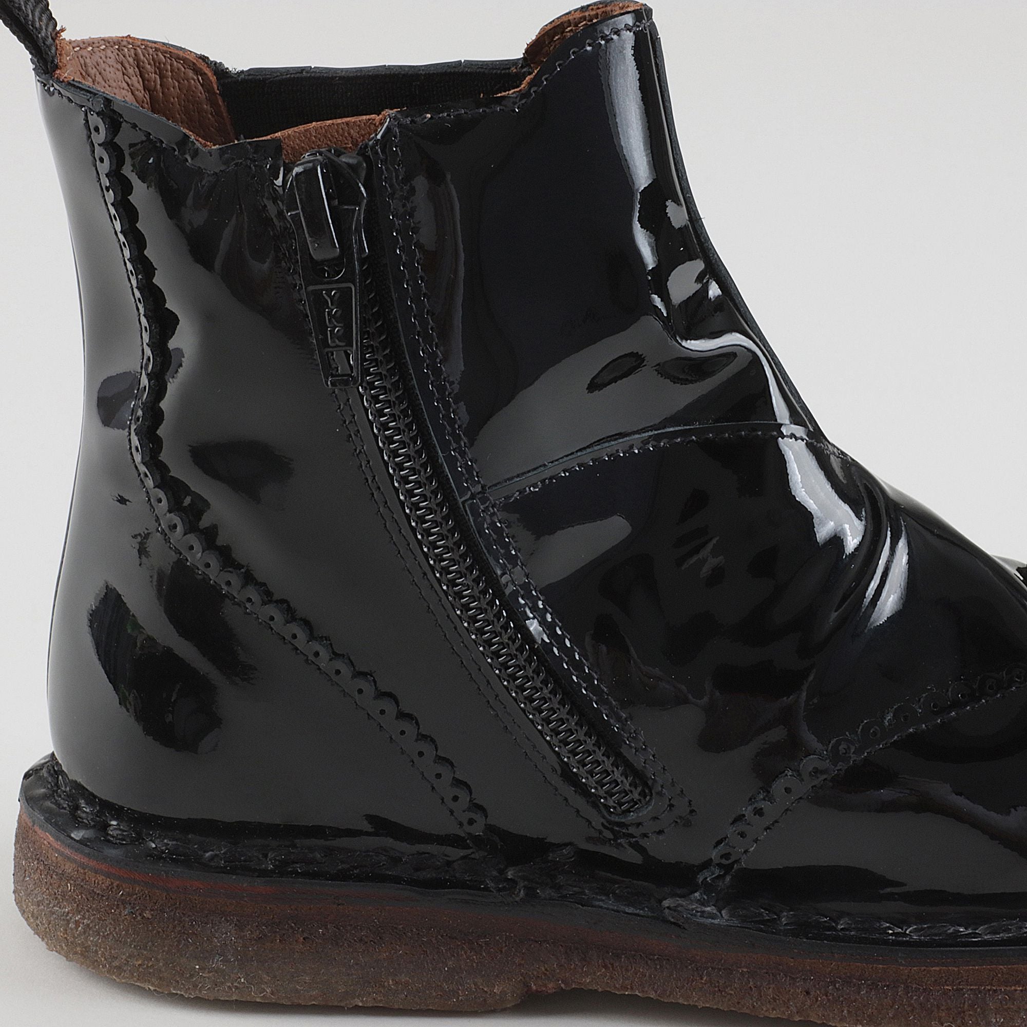 Boys & Girls Black Leather Boots