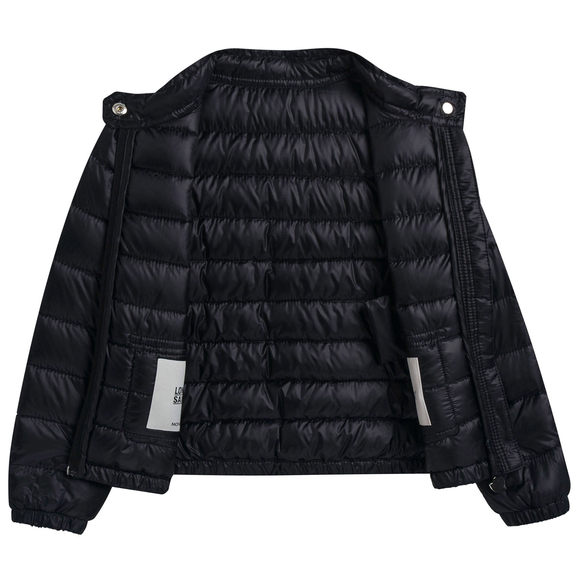 Boys Black "LANS" Padded Down Jacket