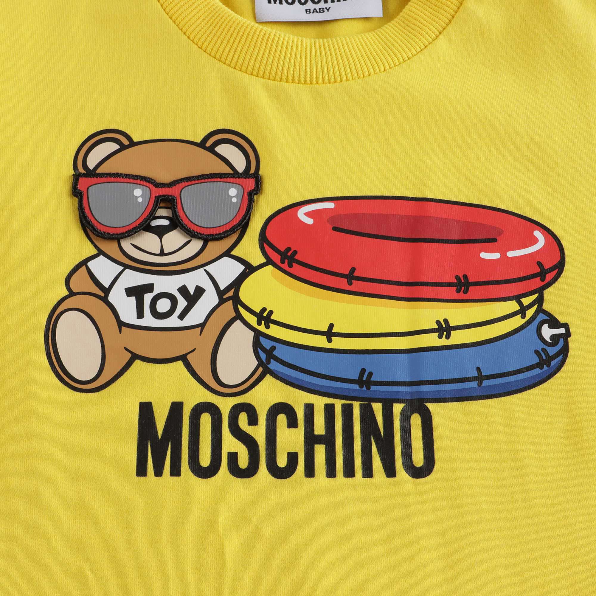 Baby Boys & Girls Yellow Bear Cotton T-Shirt