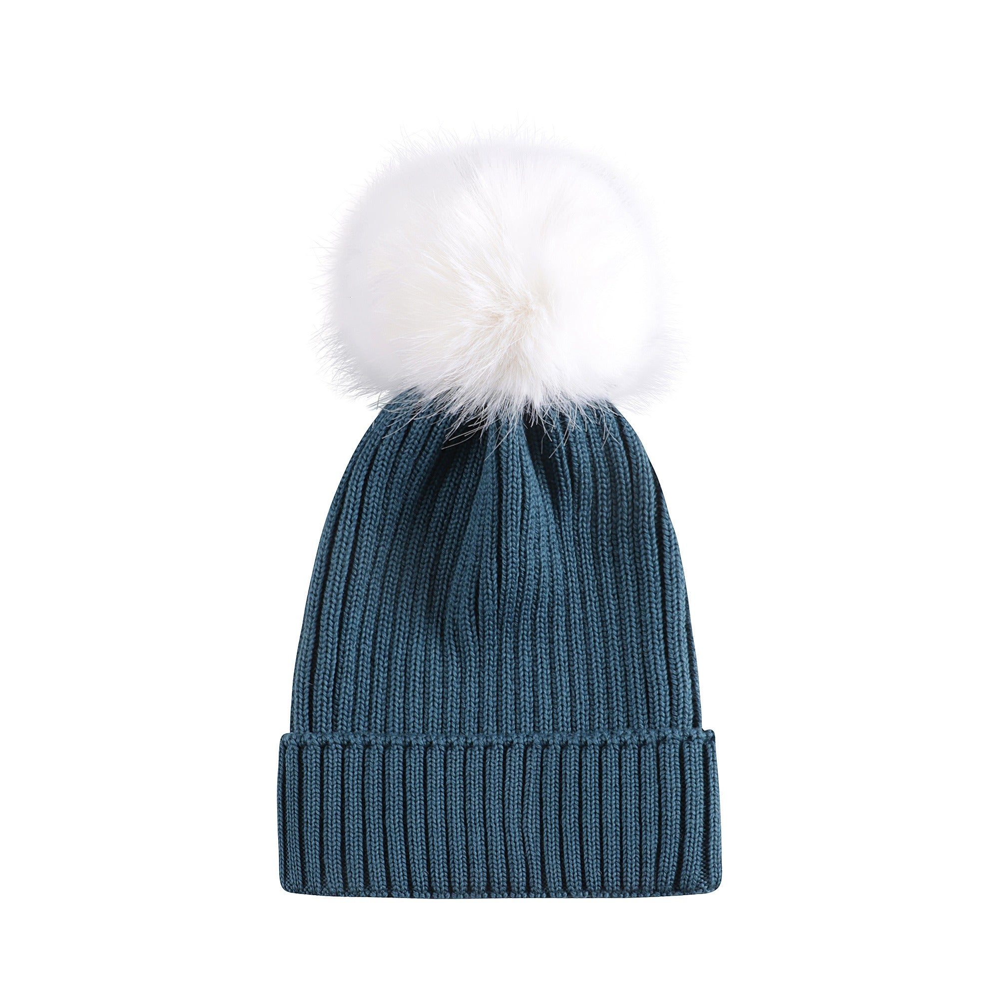 Boys & Girls Blue Wool Hat