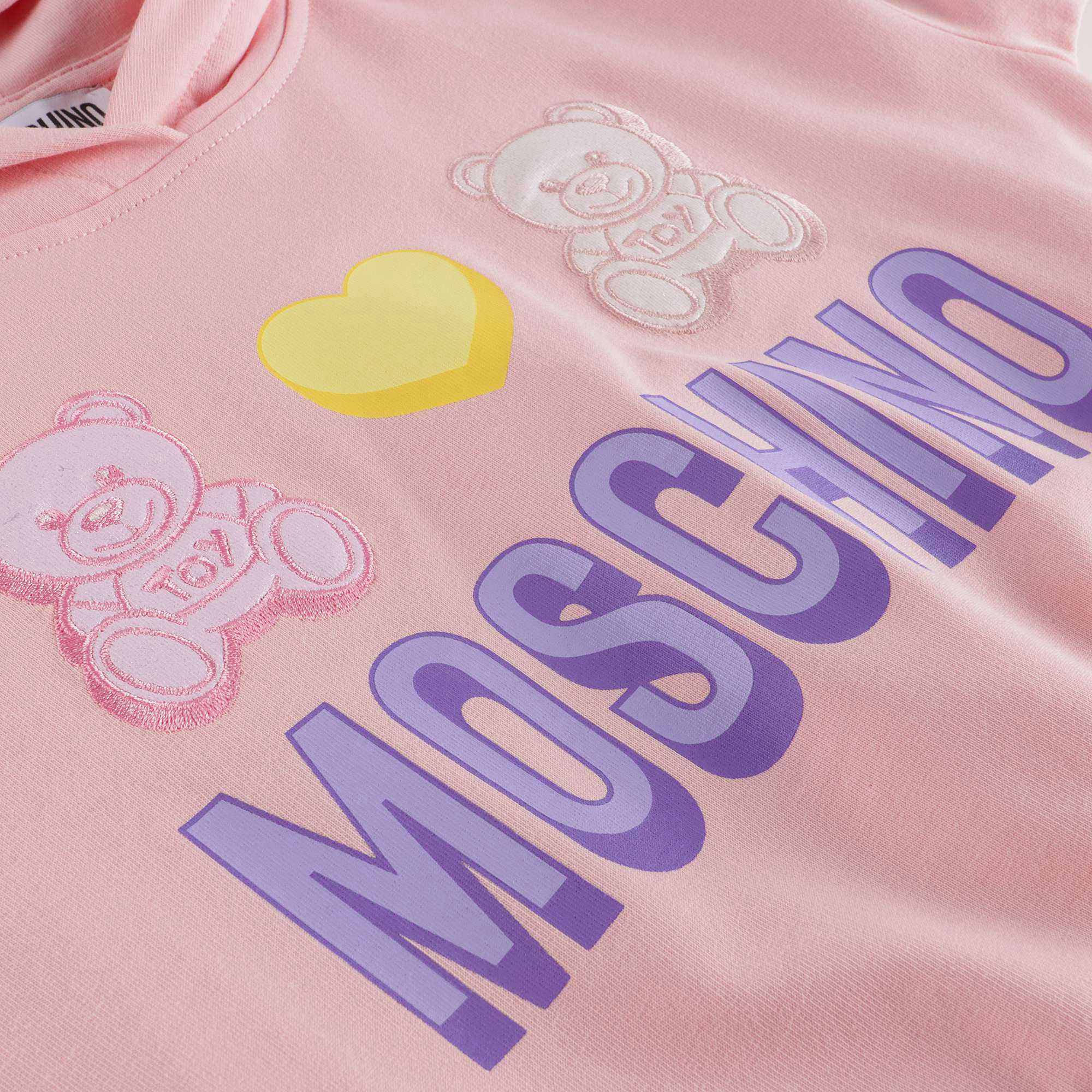 Boys & Girls Pink Logo Cotton Sweatshirts