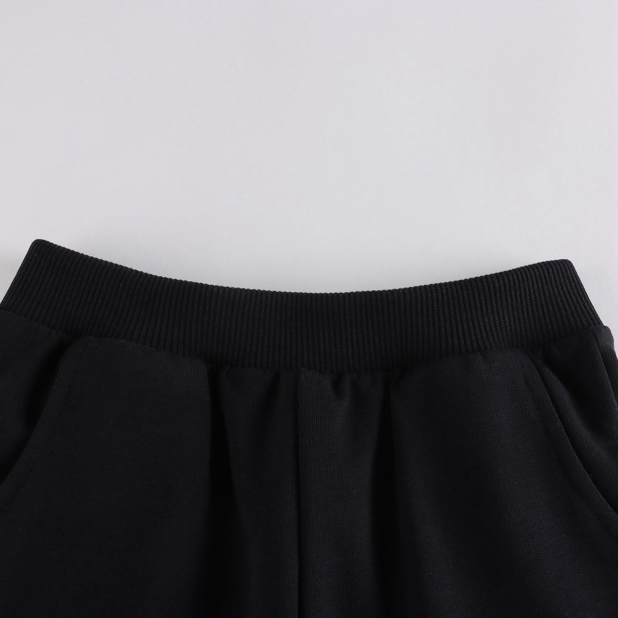 Baby Boys & Girls Black Cotton Trousers