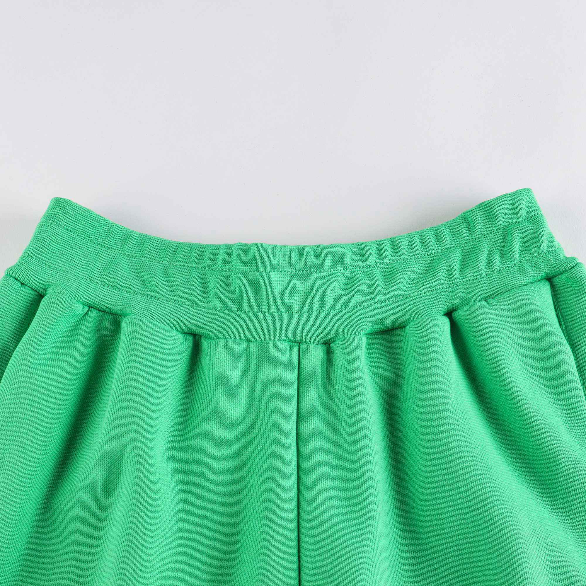 Boys & Girls Green Cotton Shorts