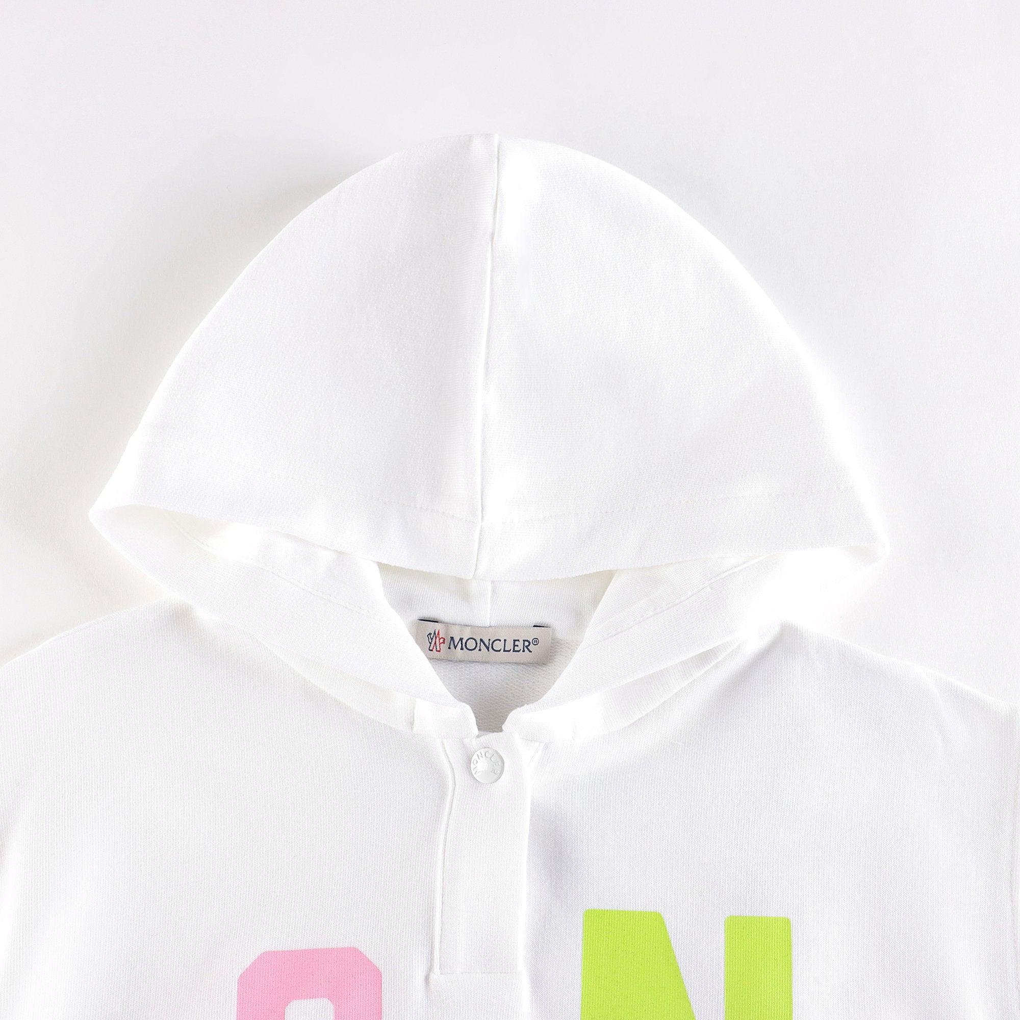 Boys & Girls White Logo Cotton Sweatshirt