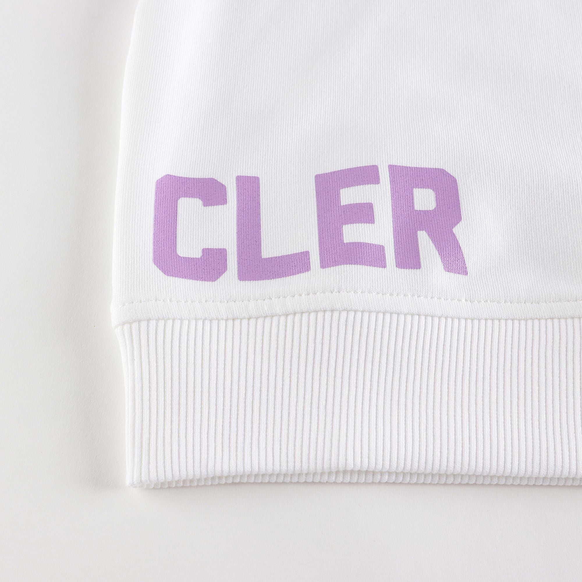 Boys & Girls White Logo Cotton Sweatshirt