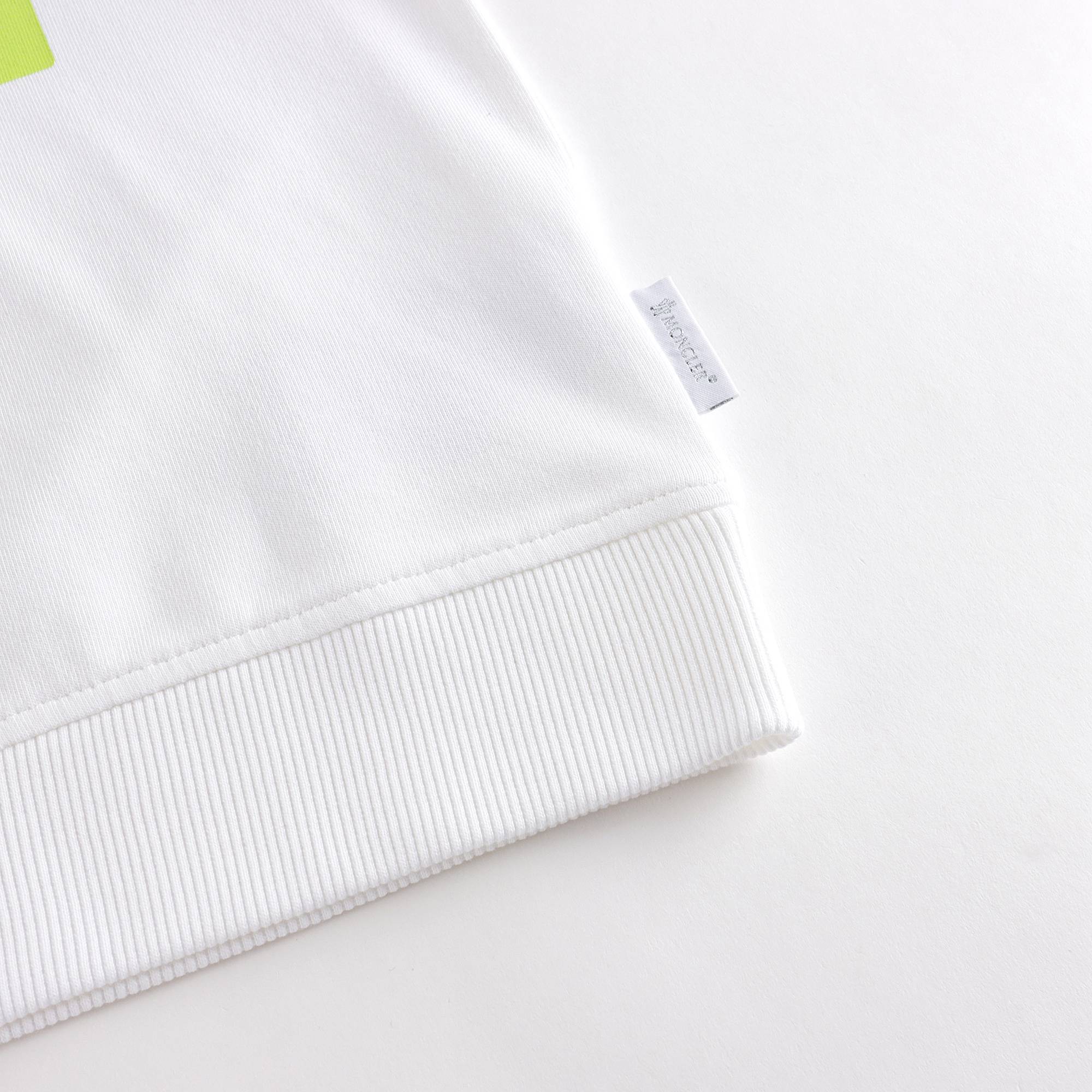 Boys & Girls White Logo Cotton Sweatshirt