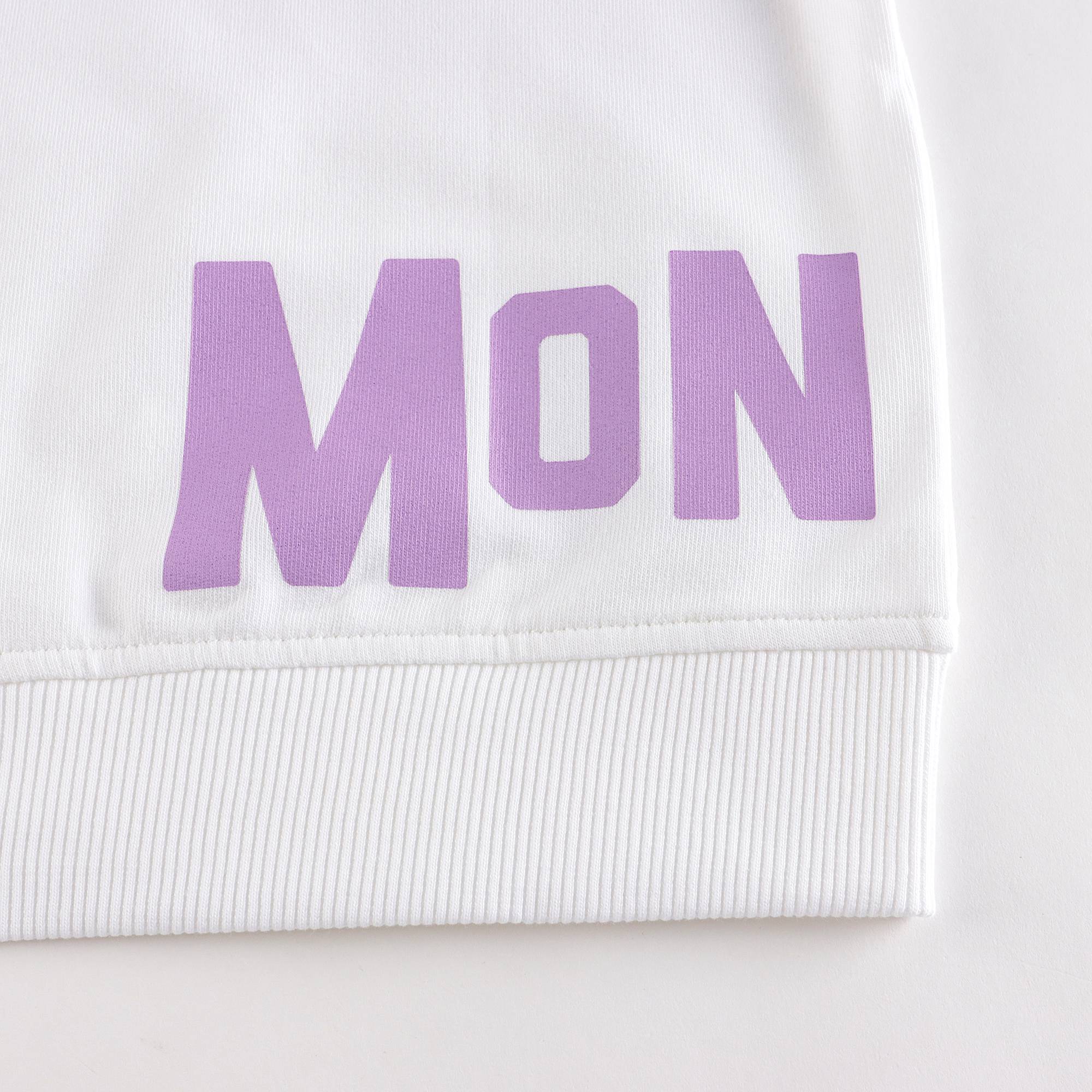 Boys & Girls White Logo Cotton Sweatshirt