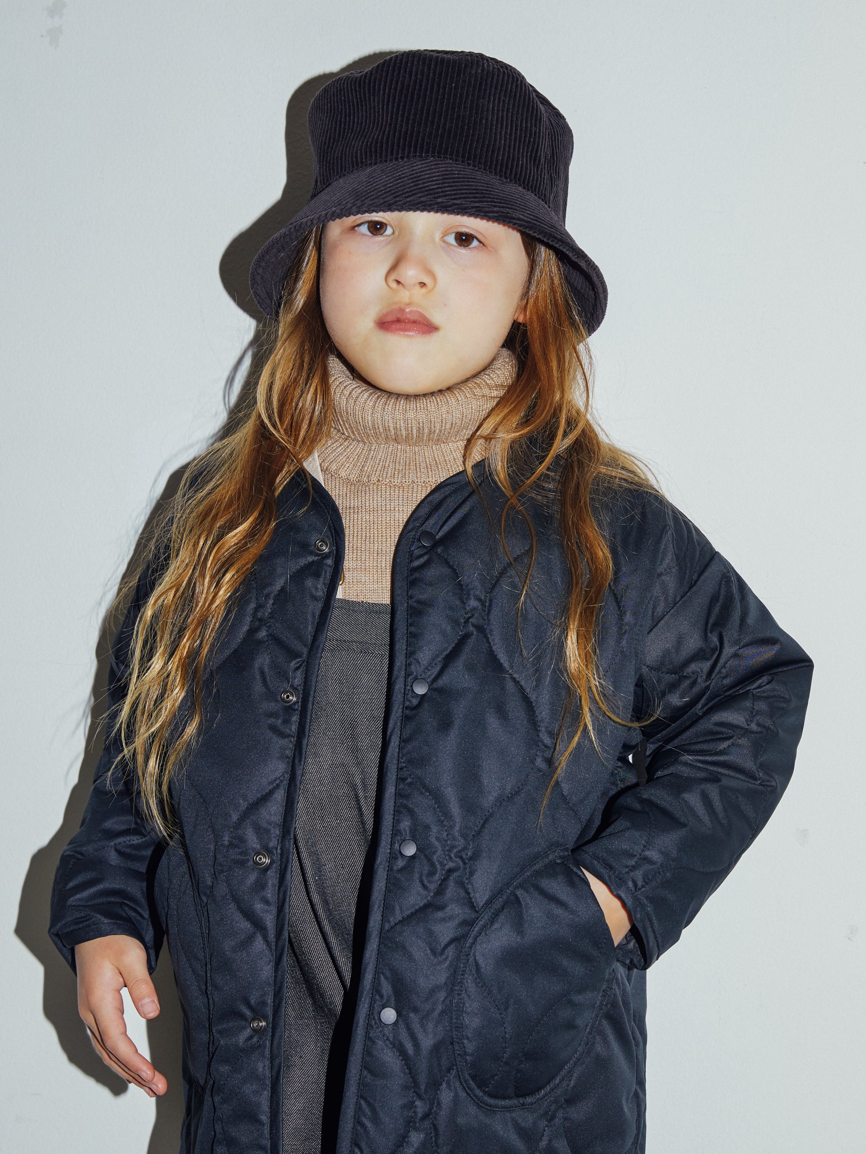 Boys & Girls Black Padded Coat