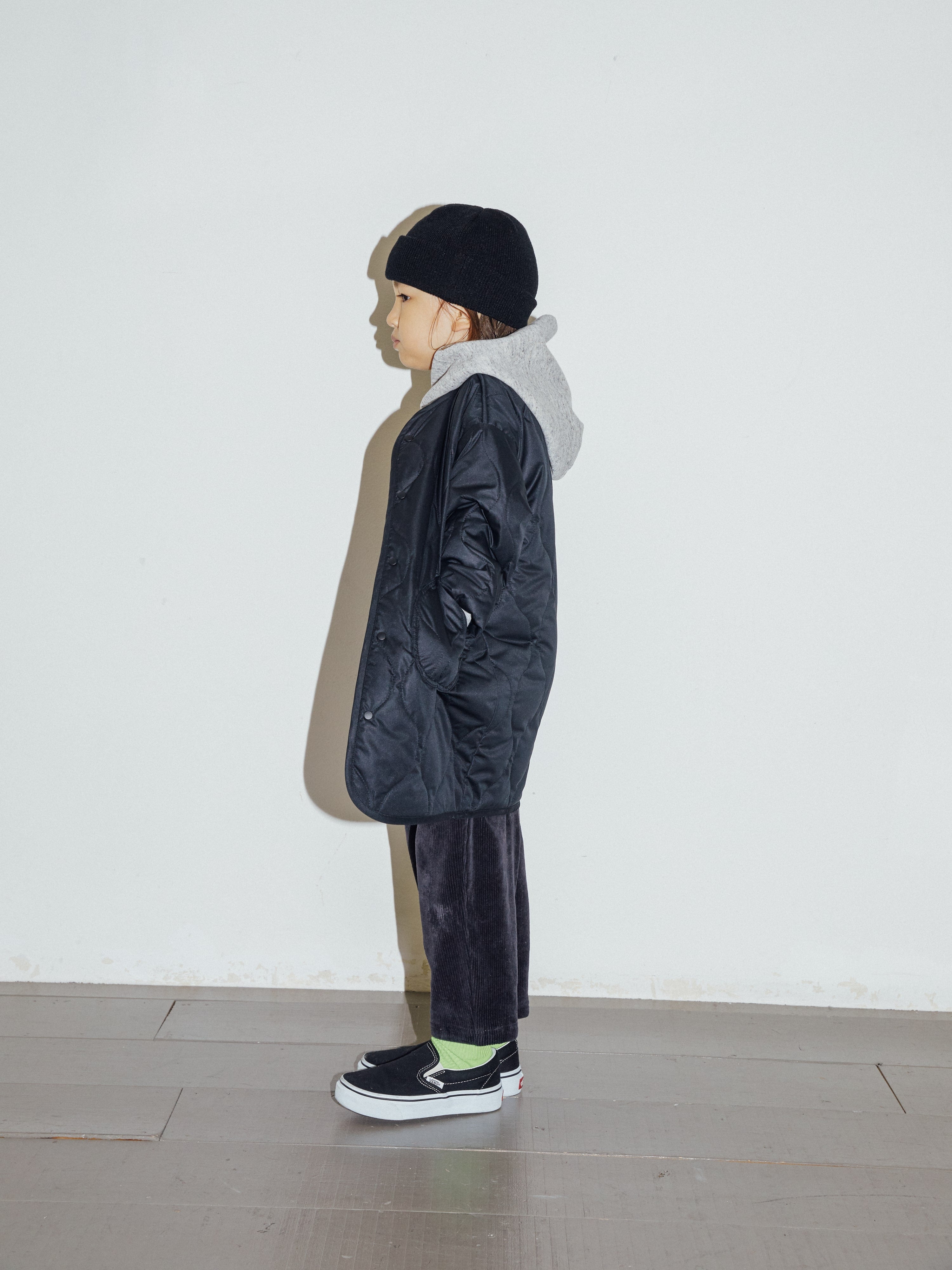 Boys & Girls Black Padded Coat