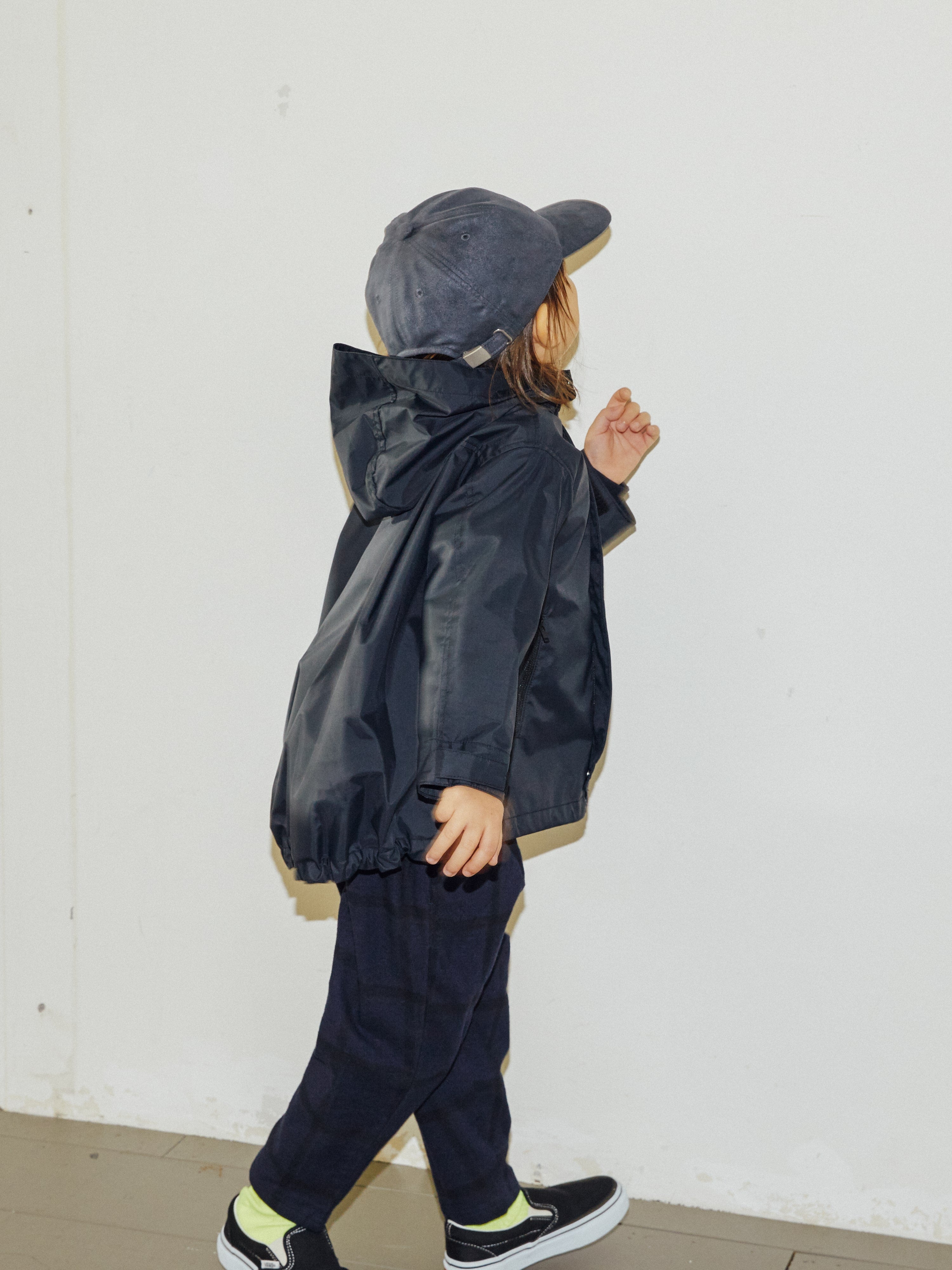 Boys & Girls Black Hooded Jacket