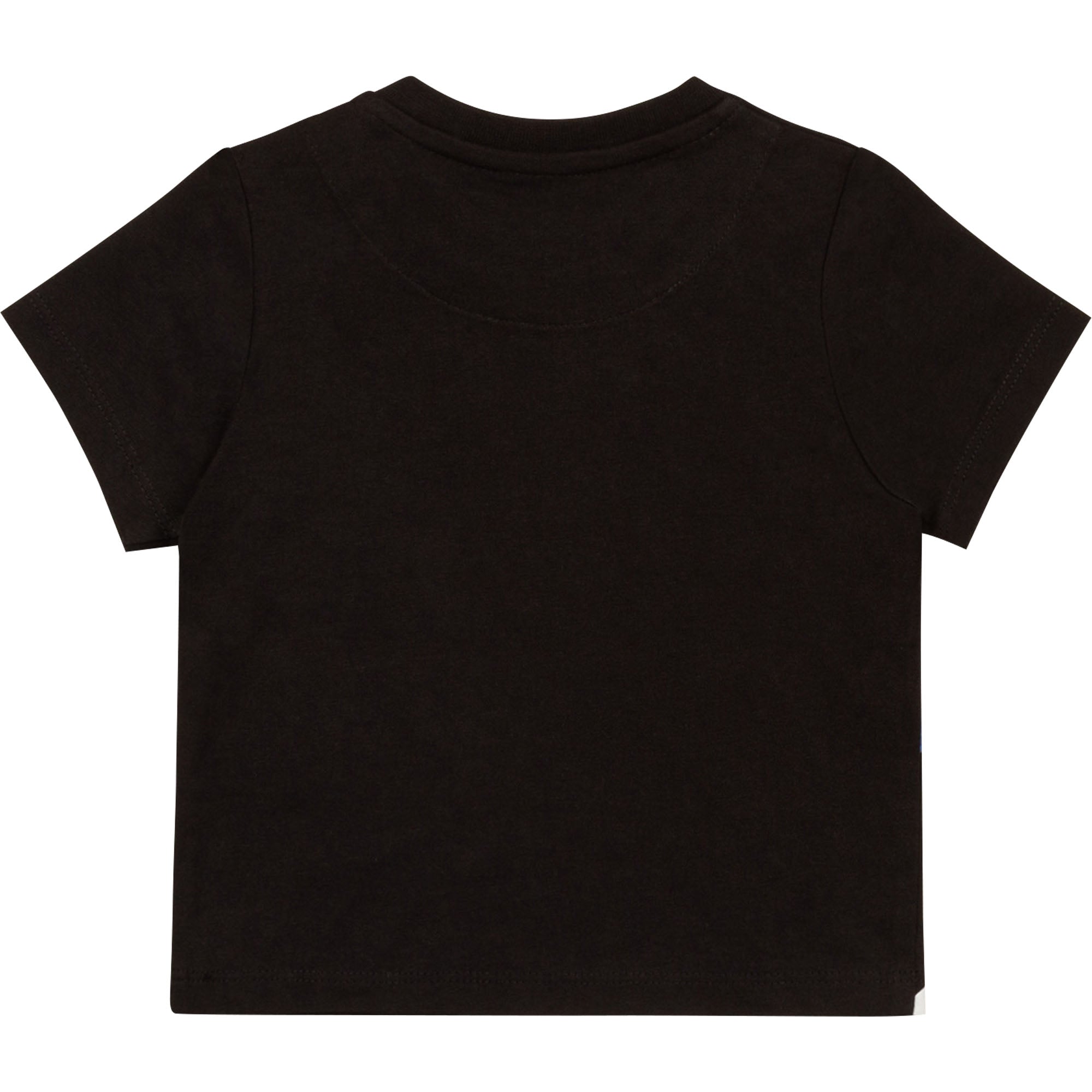 Baby Boys Black Logo Cotton T-Shirt