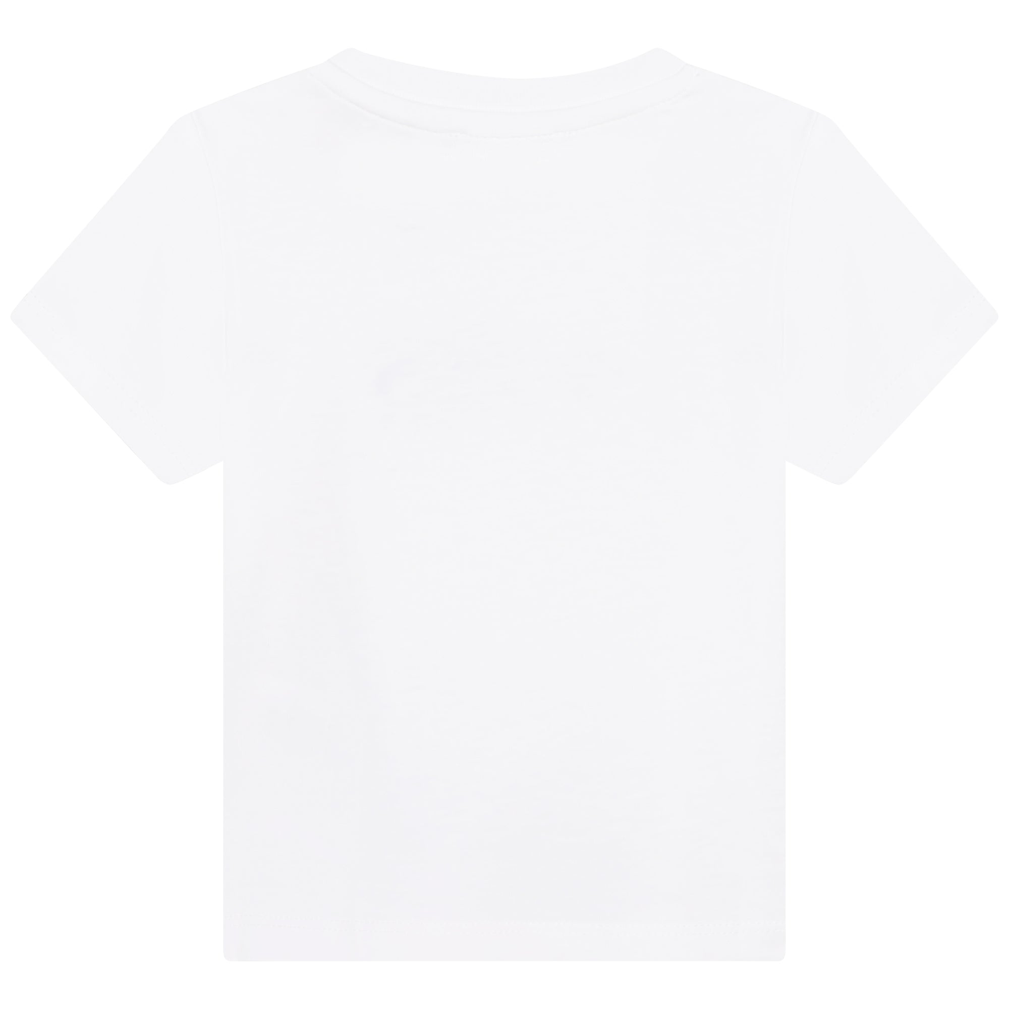 Baby Boys & Girls White Cotton T-Shirt