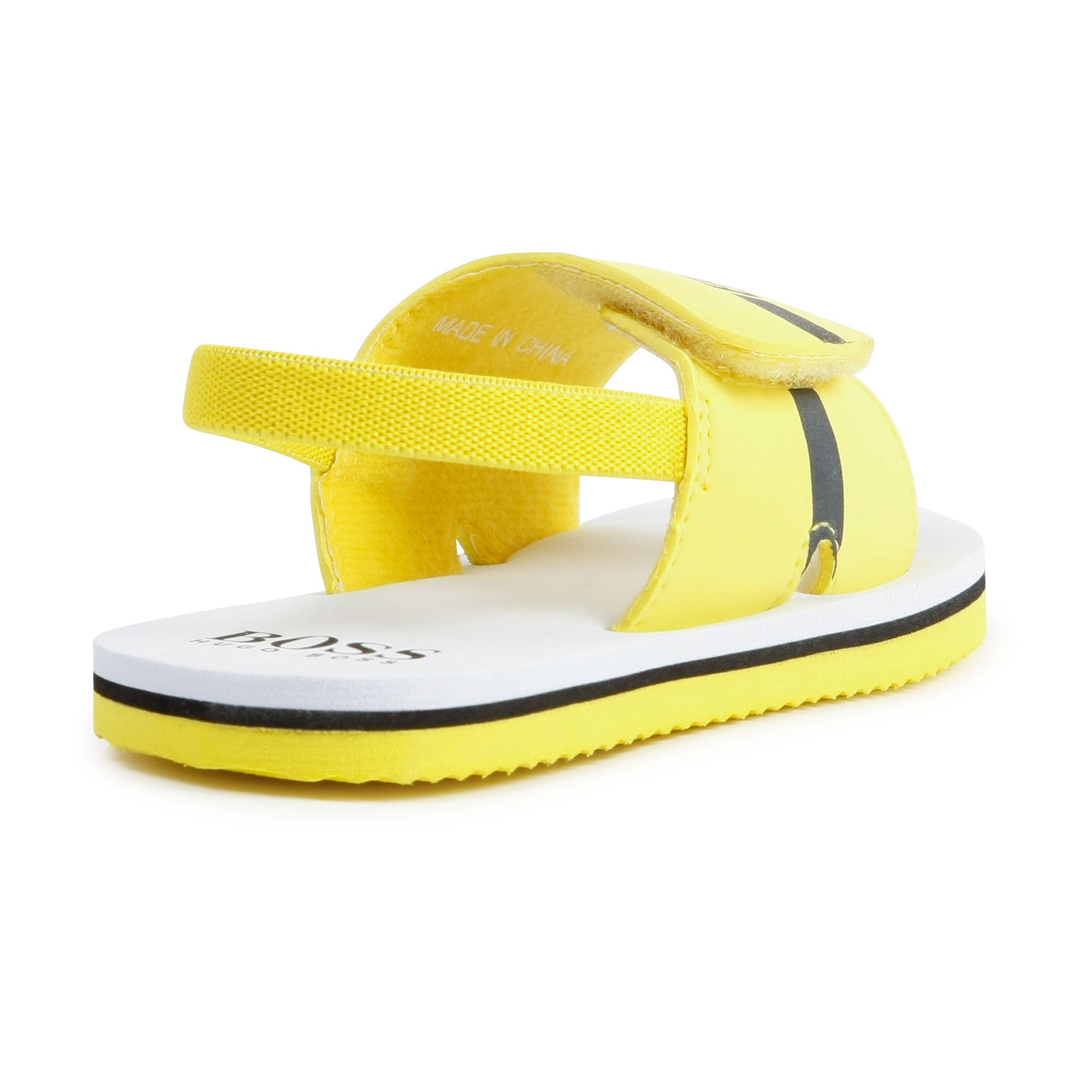 Boys & Girls Yellow Logo Sandals