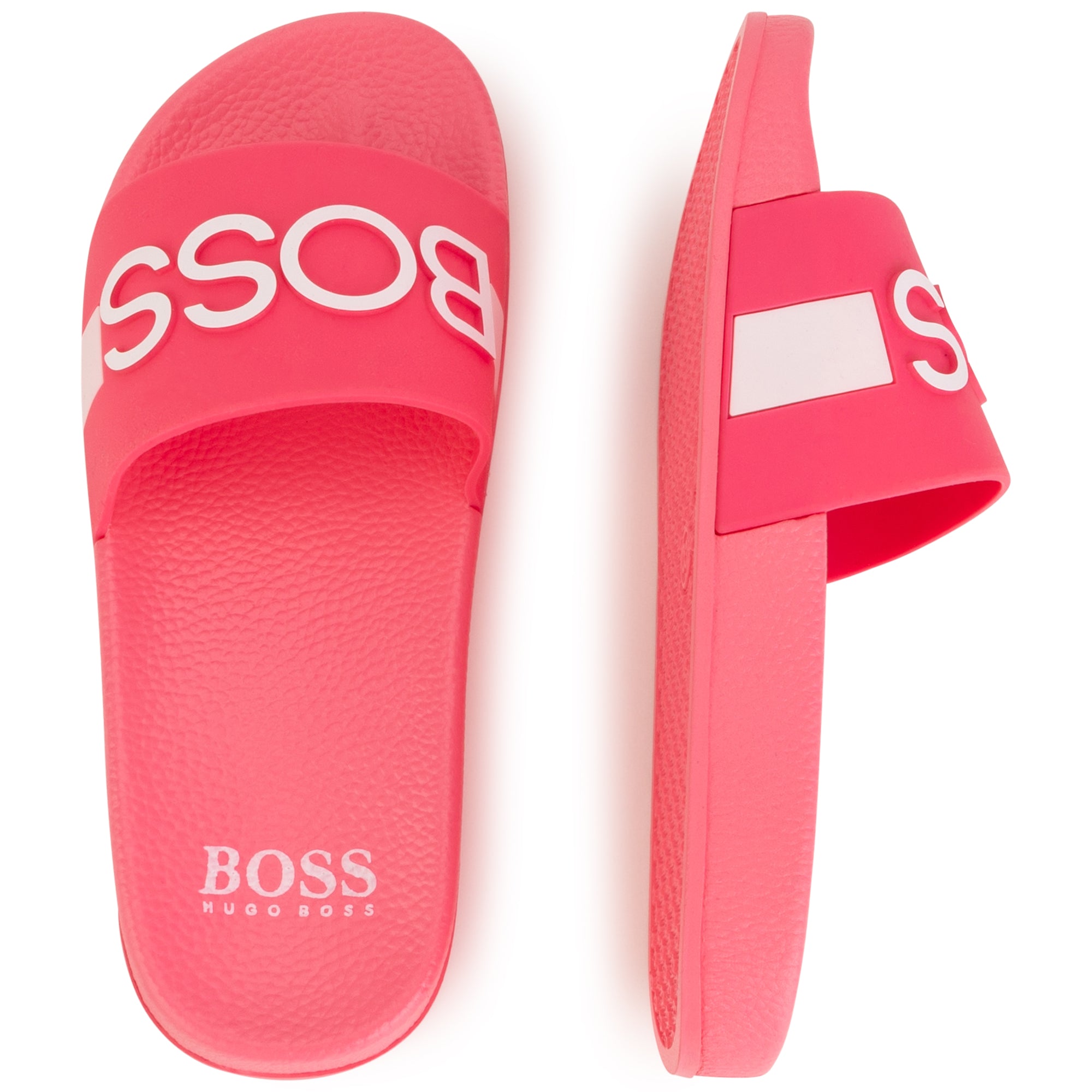 Boys & Girls Pink Logo Slippers