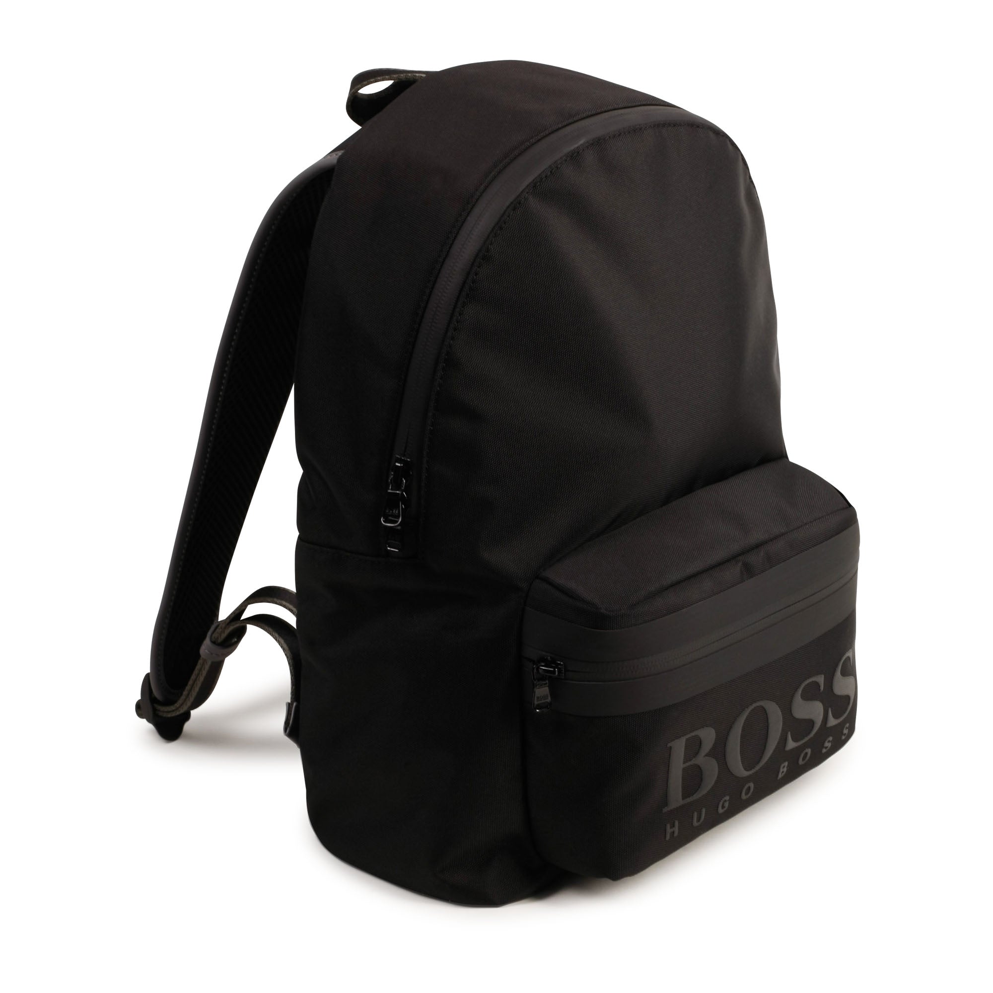 Boys Black Logo Backpack