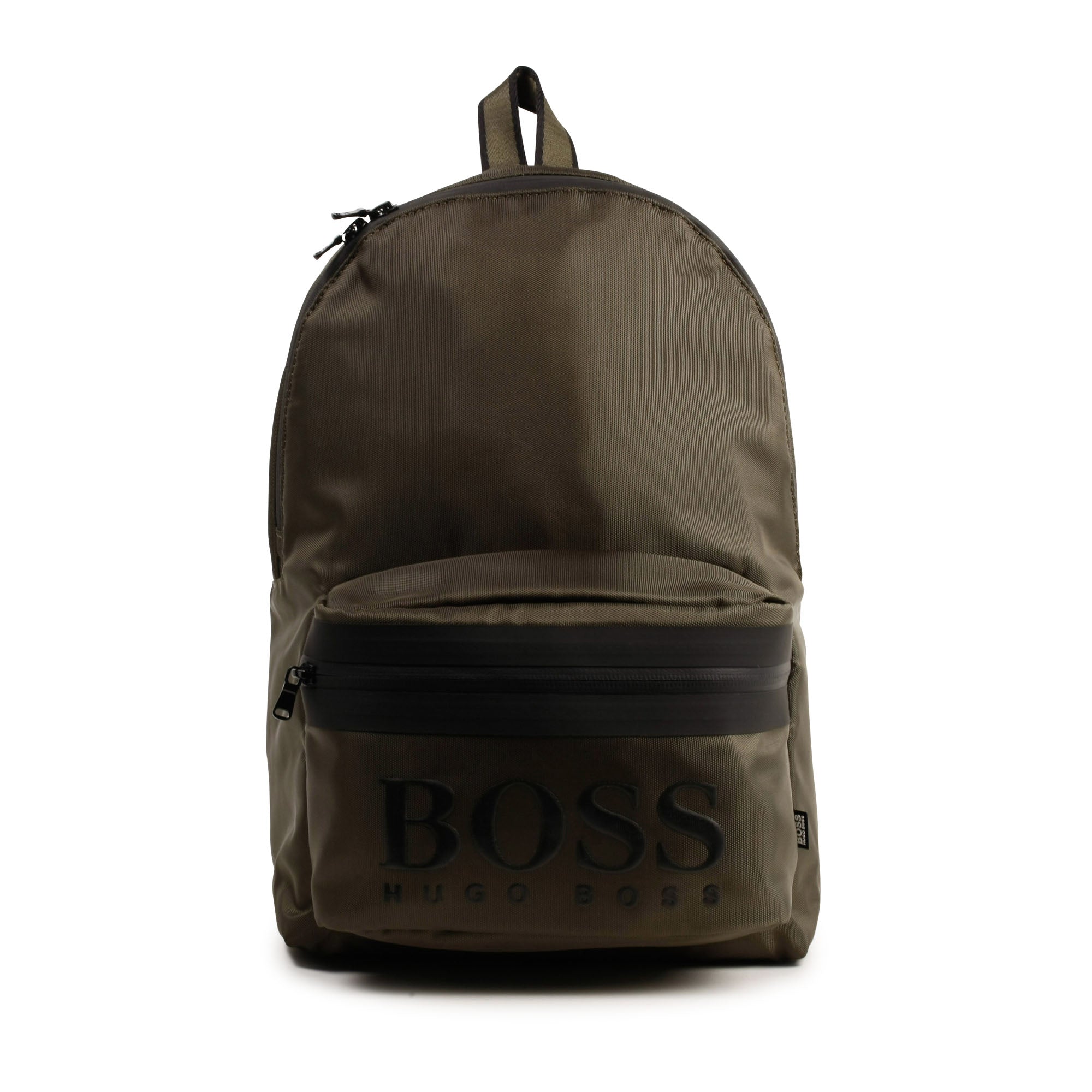 Boys Dark Green Logo Backpack