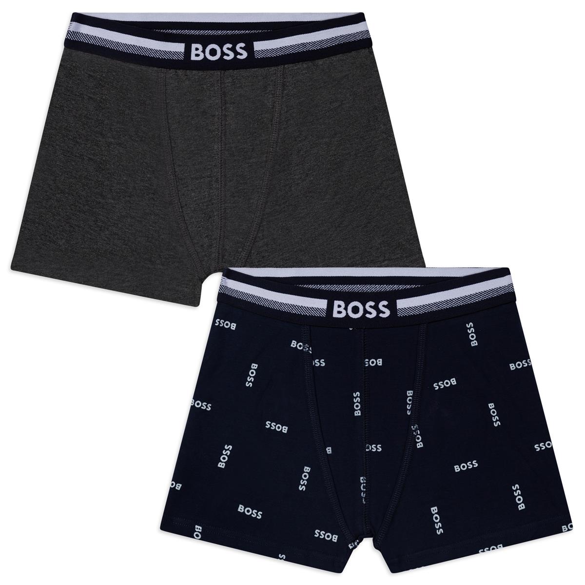 Boys Navy Underwear Set (2 Pack)