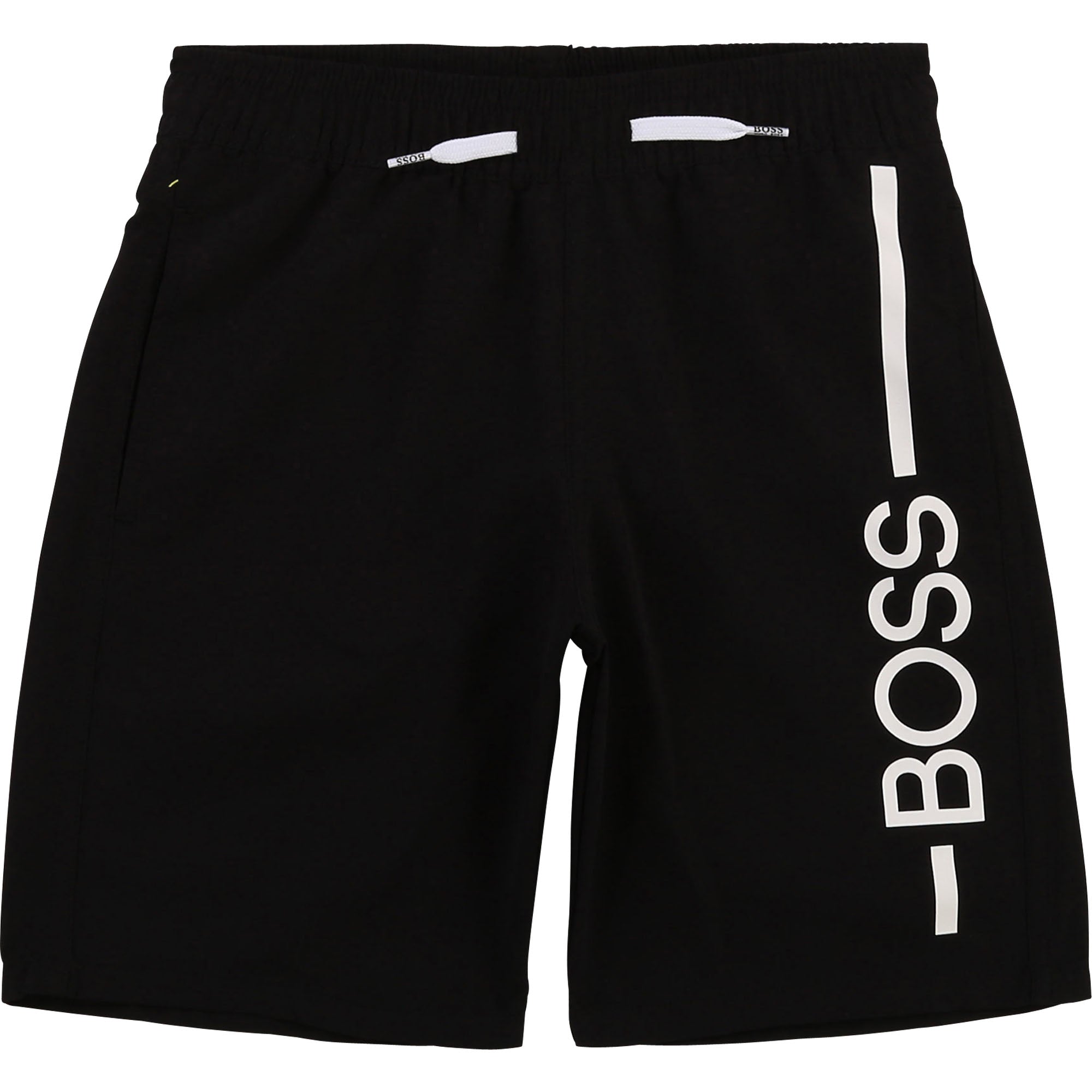 Boys Black Logo Swim Shorts