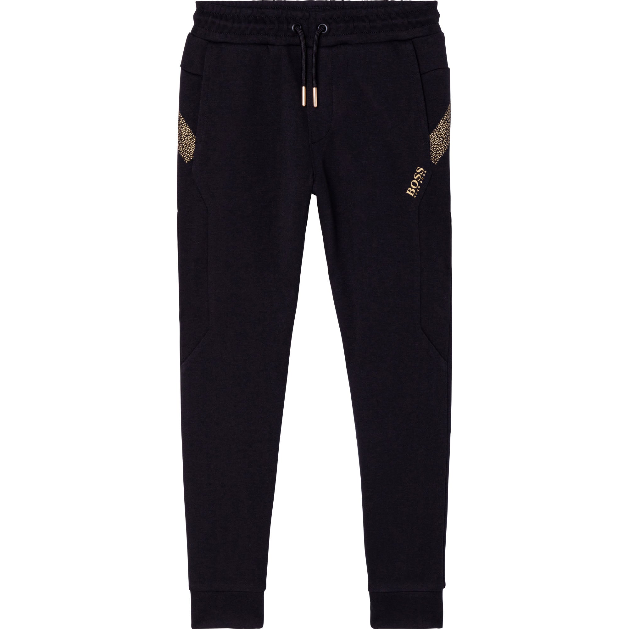 Boys Black Cotton Trousers