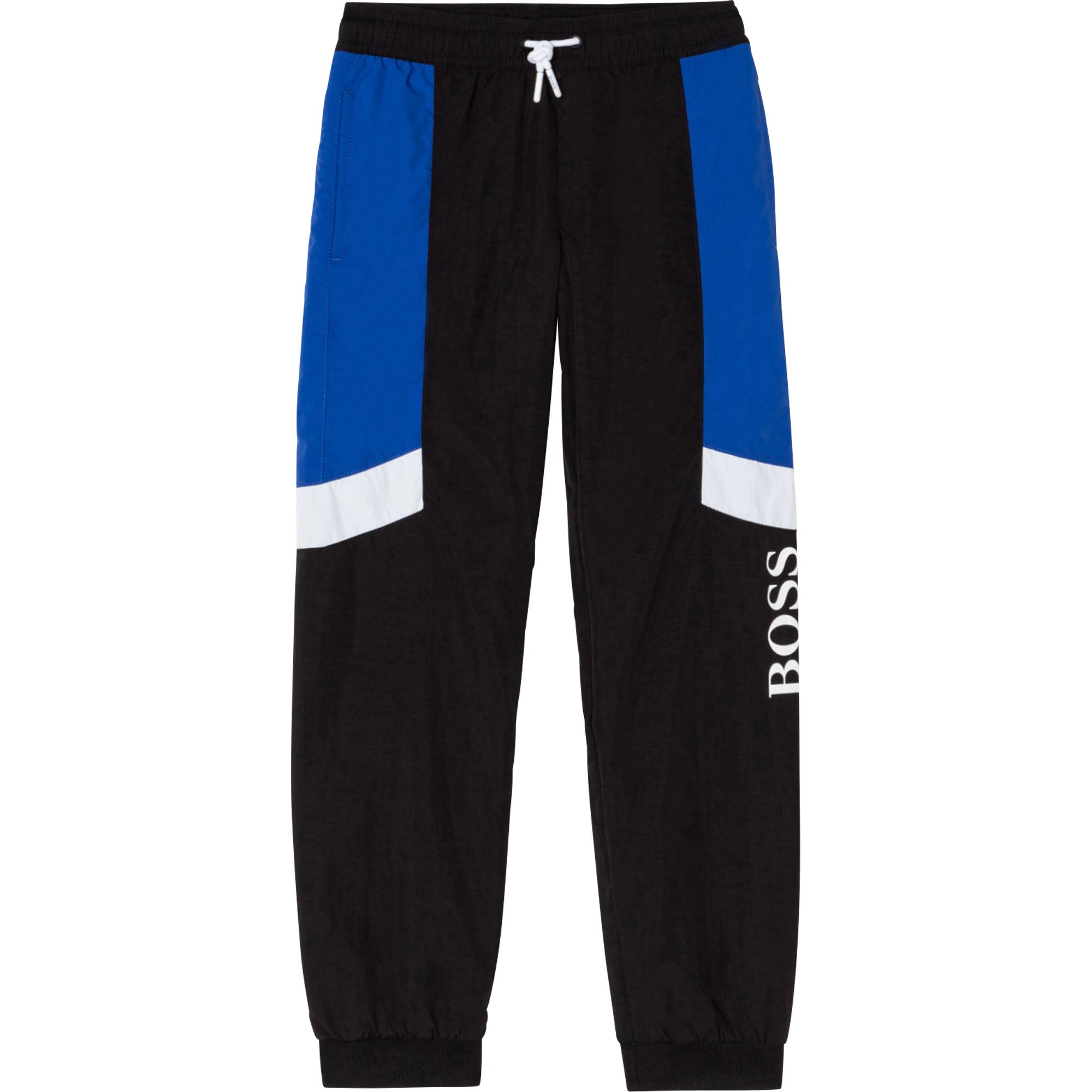 Boys Black Logo Trousers