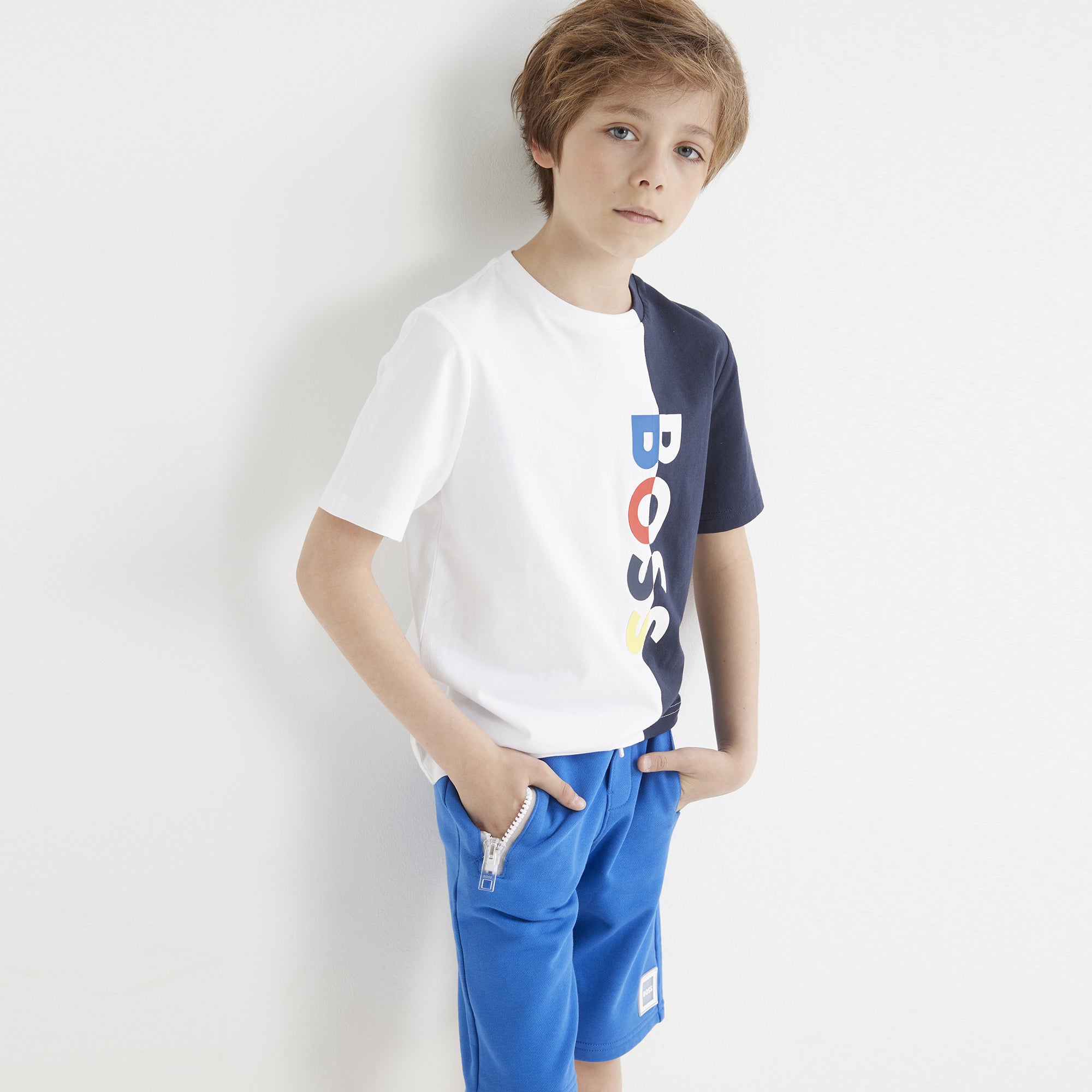 Boys & Girls Blue Cotton Shorts