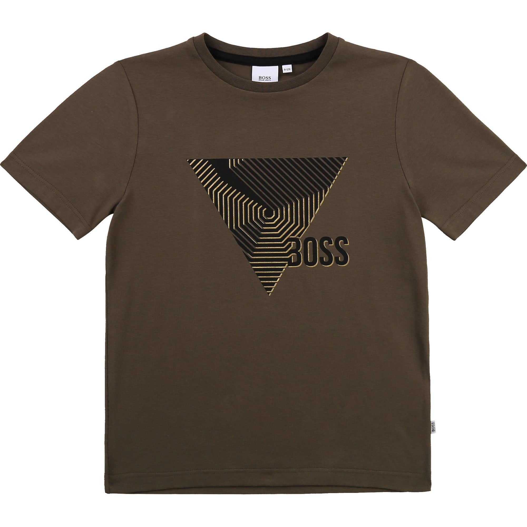 Boys Dark Green Cotton T-Shirt