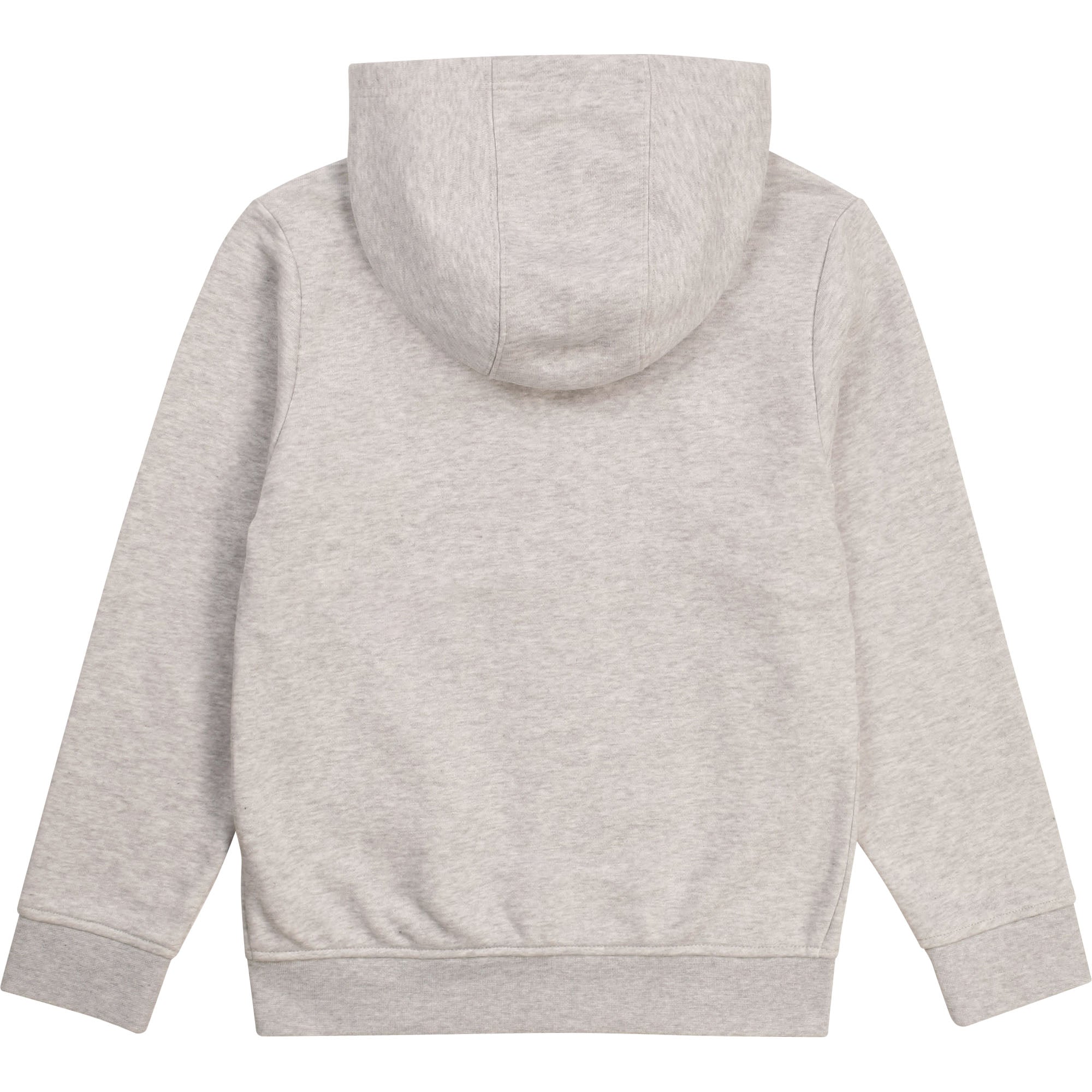 Boys Grey Hooded Zip-Up Top