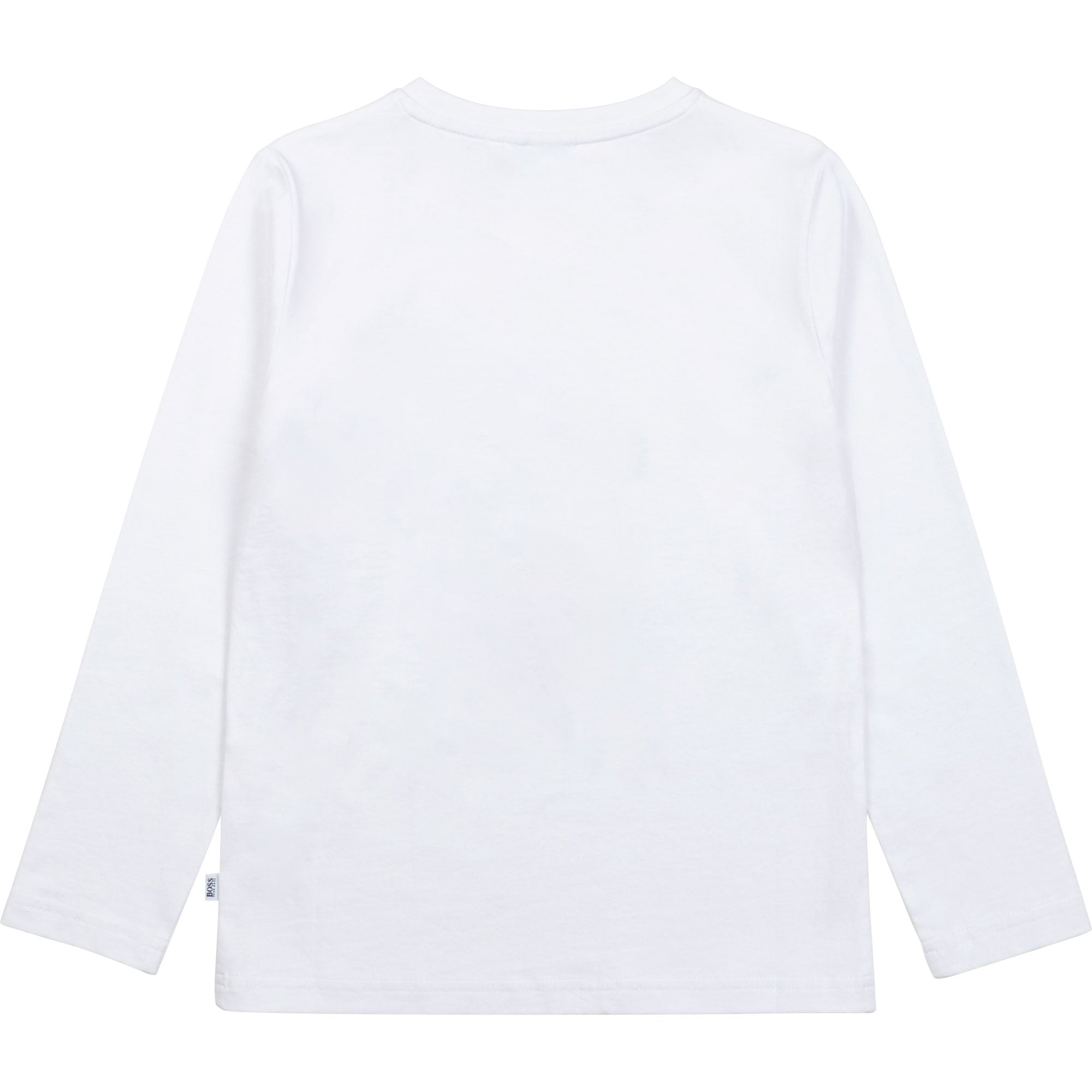 Boys White Printing Cotton T-Shirt