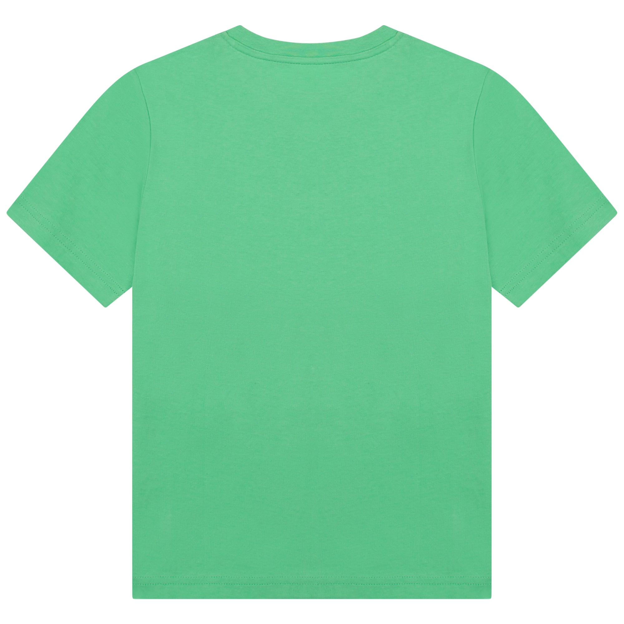 Boys & Girls Green Logo Cotton T-Shirt