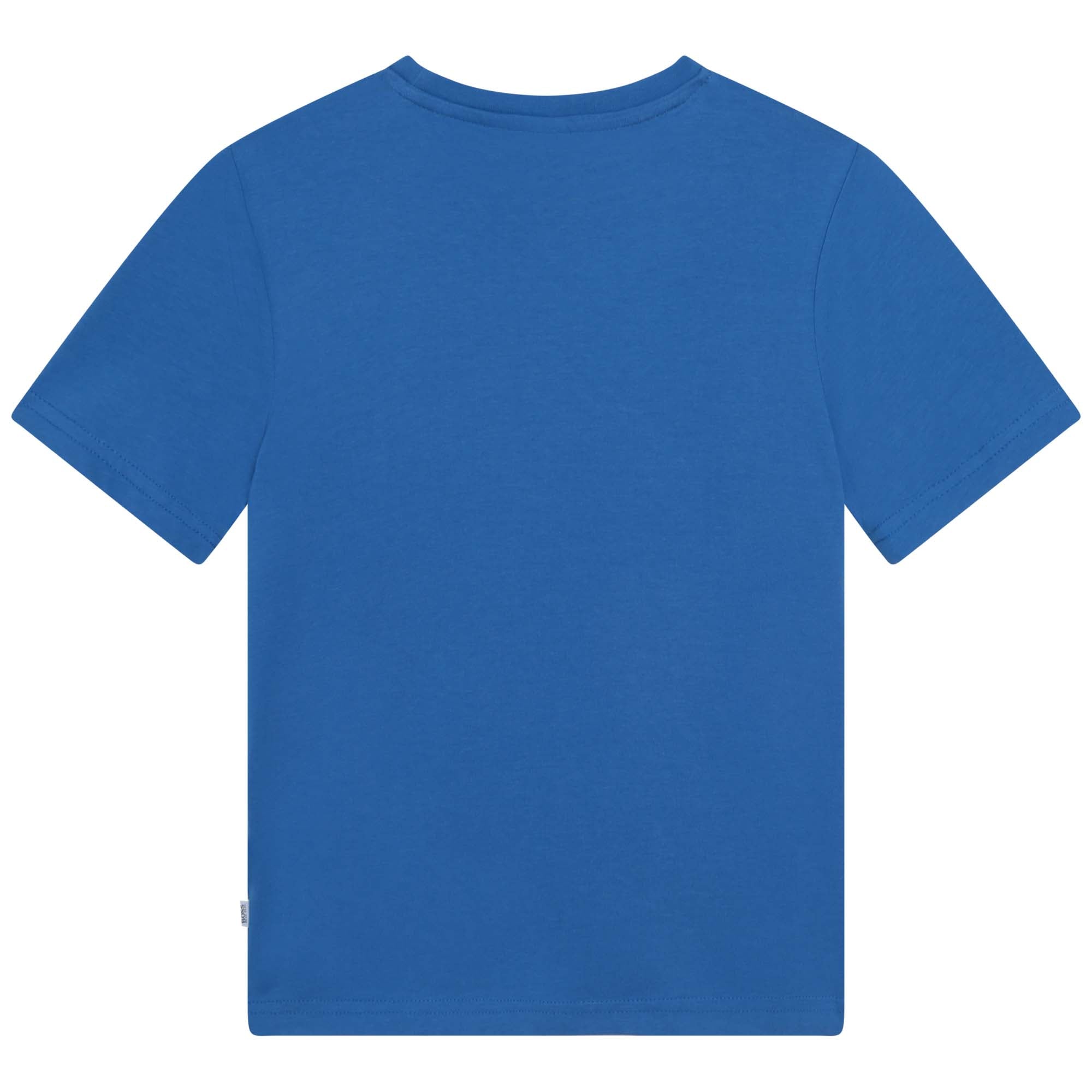 Boys & Girls Blue Cotton T-Shirt