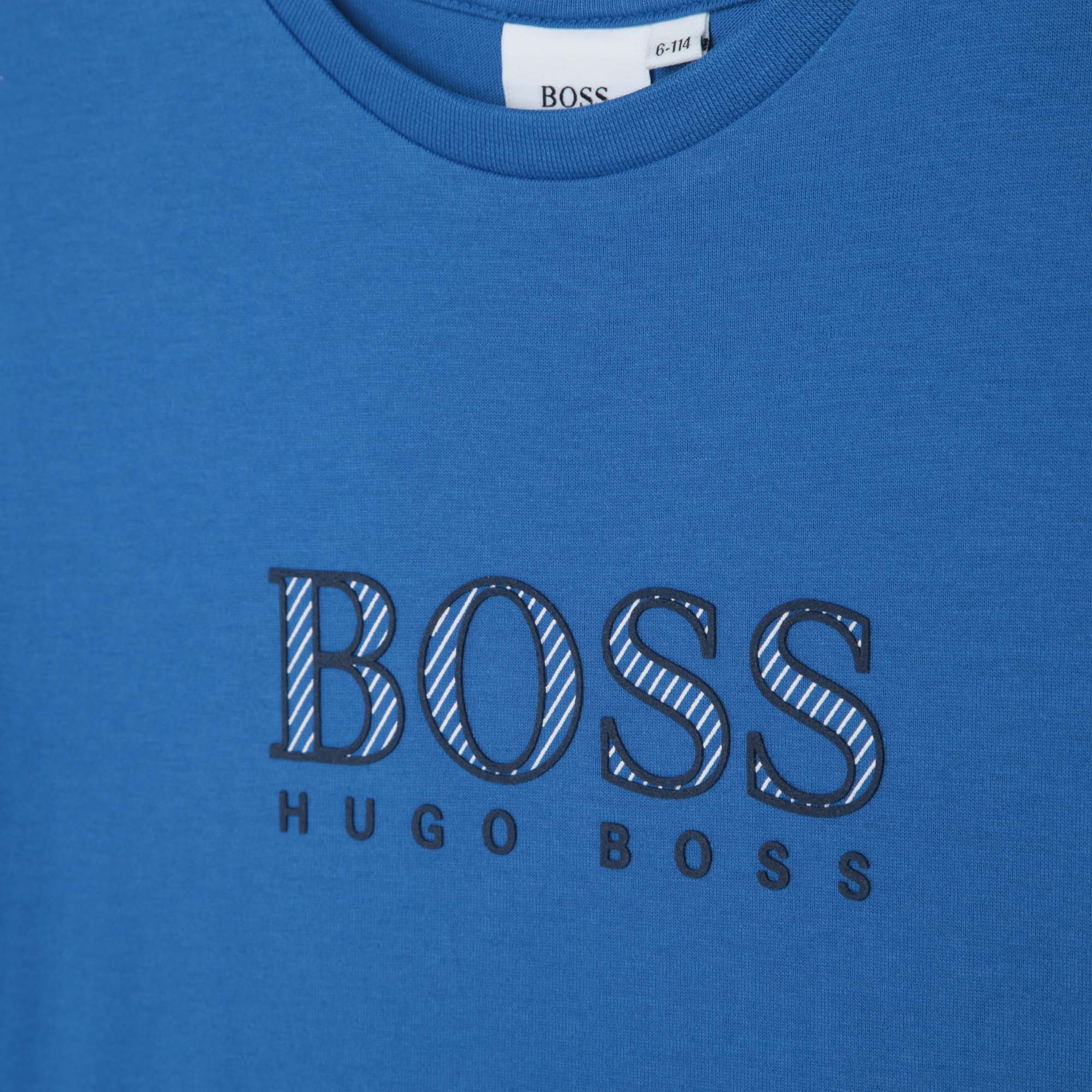 Boys & Girls Blue Cotton T-Shirt