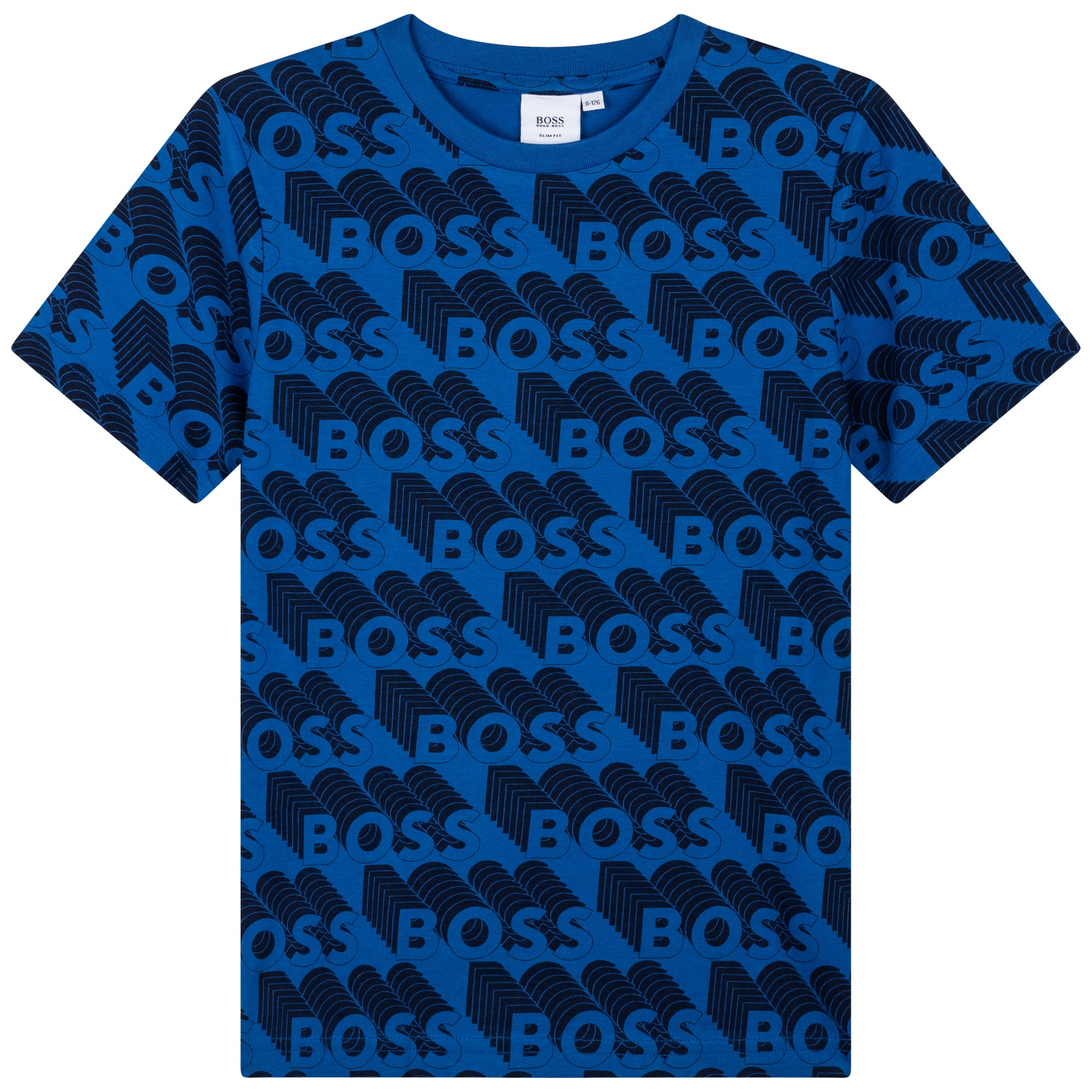 Boys & Girls Blue Cotton T-Shirt