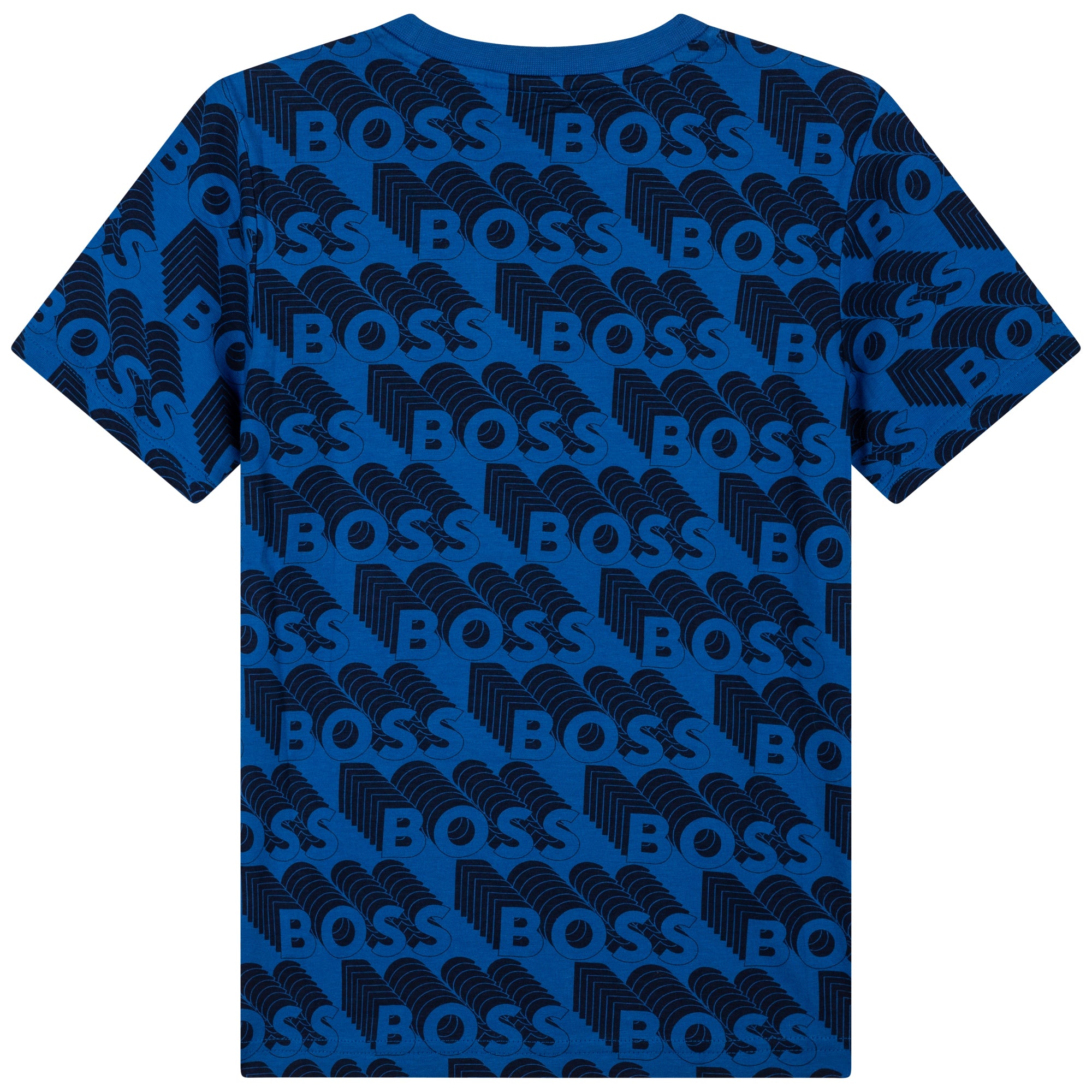 Boys & Girls Blue Cotton T-Shirt